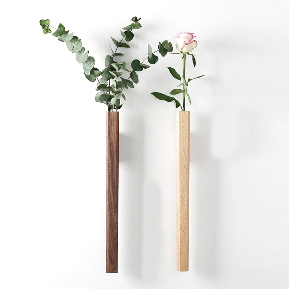 Eleganti Vasi a Flute Verticali per Fiori da Parete | Stile di Decorazione con Piante - - Decor Vases Wall decoration - Concept Palermo