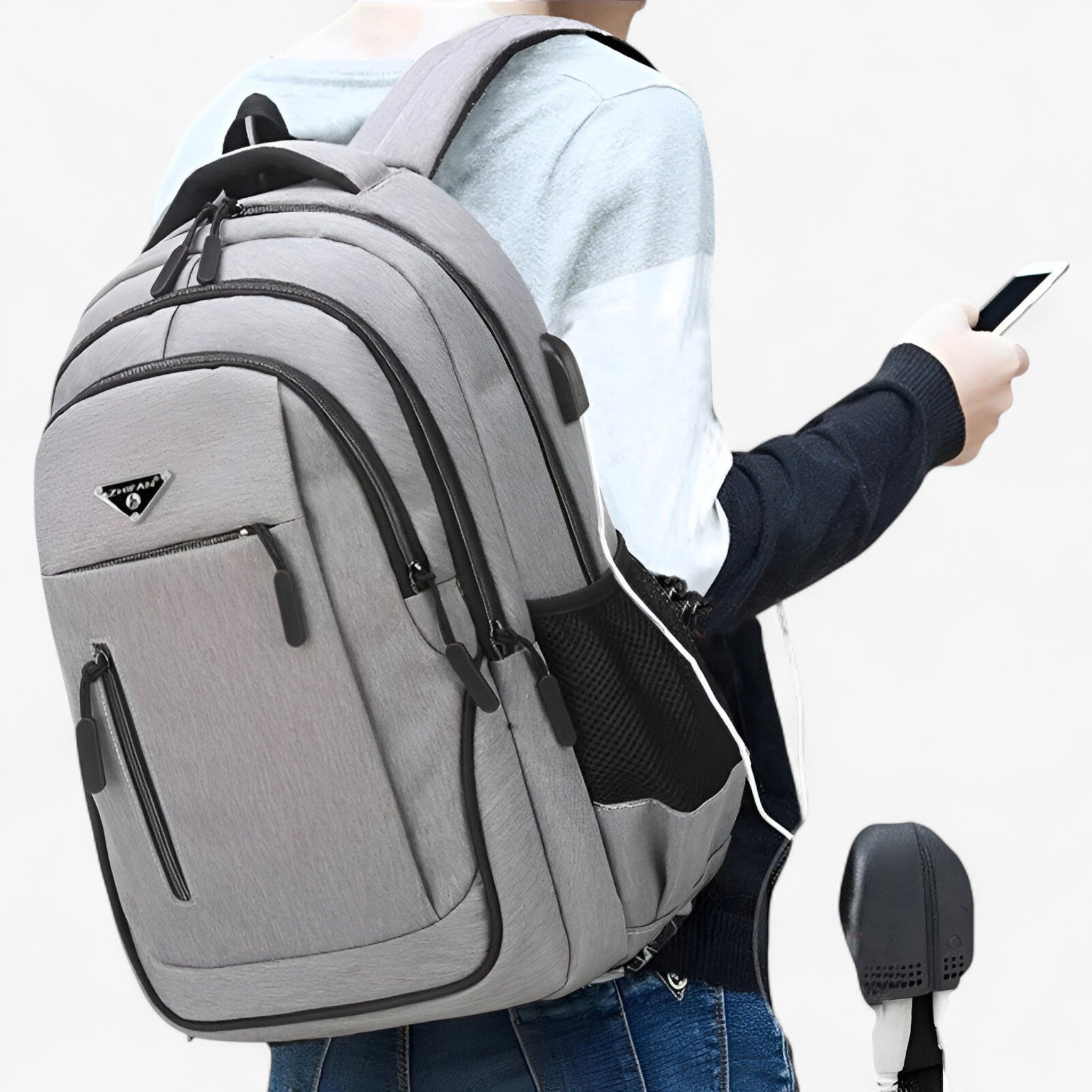 Finn | Zaino Laptop Spazioso per Studenti - - accessori zaino zaino elegante zaino funzionale zaino laptop zaino Oxford zaino per studenti zaino spazioso zaino viaggiatore - Concept Palermo