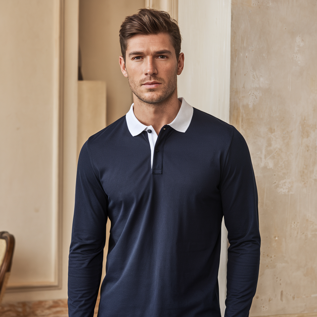 Victor | Polo in Fleece - La Scelta Ideale per Comfort e Calore Incomparabili - - CASUAL COTTON Heren MEN MÄNNER Polyester Pullover & Jacken Tops - Concept Palermo