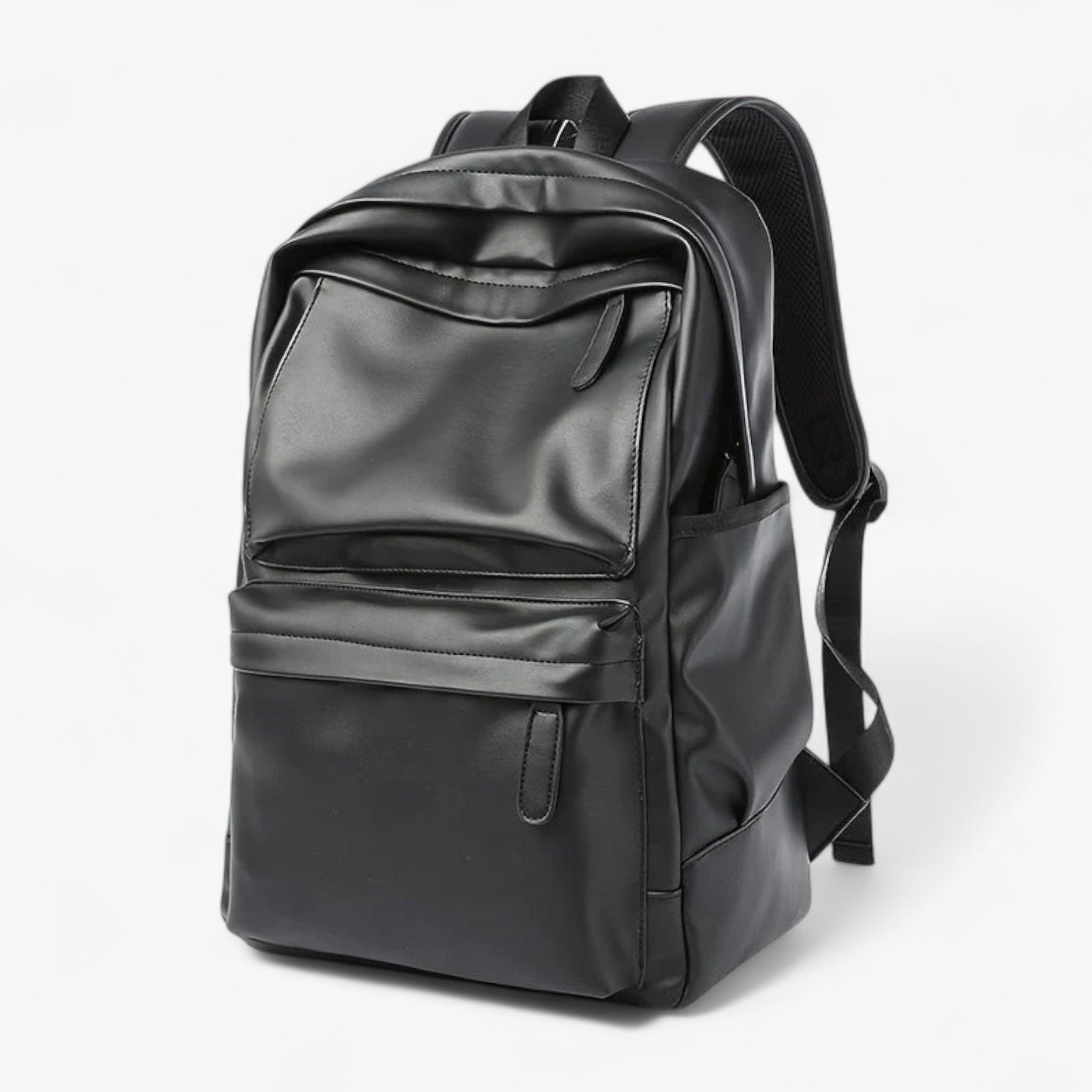 Zaino da uomo, Zaino impermeabile in PU - Nero - Backpack Backpacks - Concept Palermo