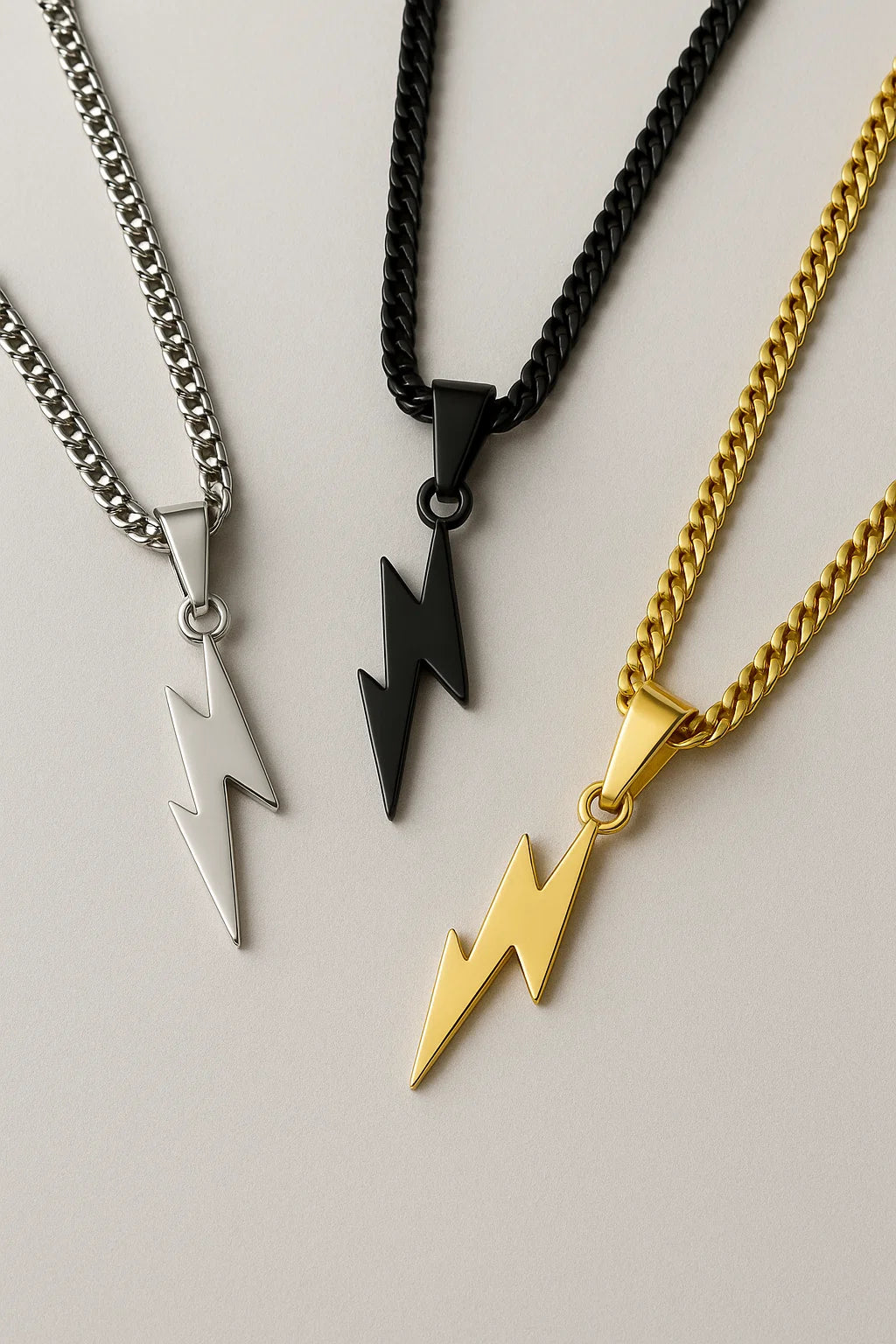 Collana Blitz in acciaio titanico - Gioiello elegante e moderno per uomini - - necklace for men NECKLACES necklaces for men - Concept Palermo