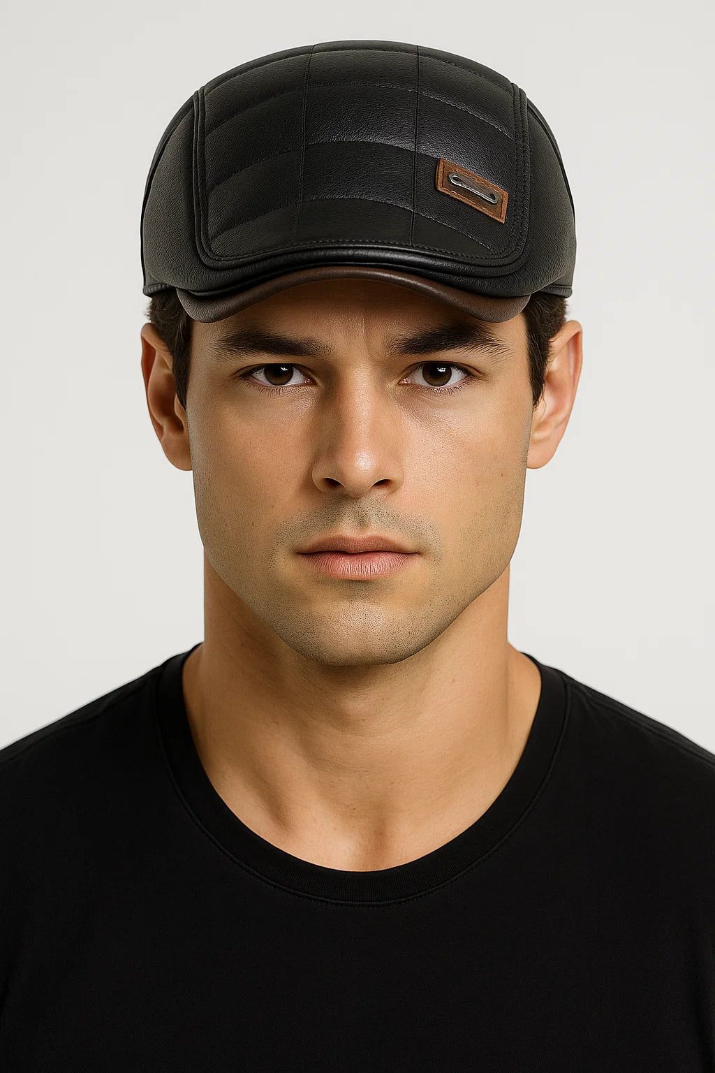 FlatCap™ - Cappello retrò da uomo in pelle (1+1 GRATIS) - - 1+1 GRATIS beret caps FlatCap™ mens cap Retro - Concept Palermo