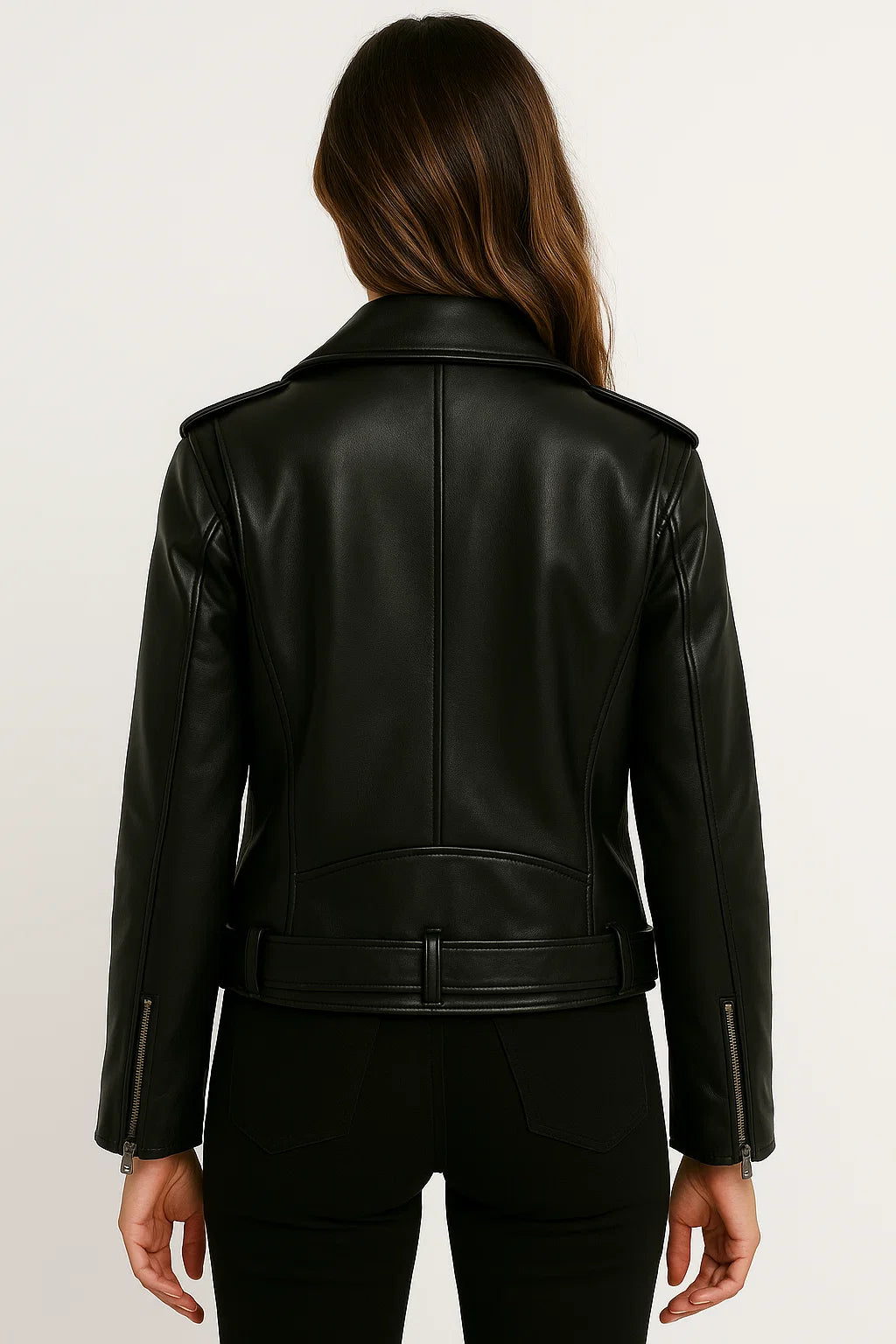 Emilia - Giacca in Vera Pelle Vegana - - leather jacket women leather jacket - Concept Palermo