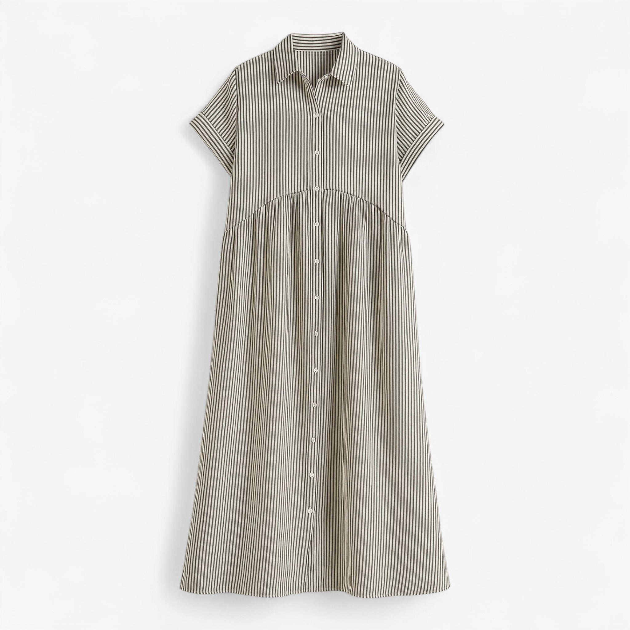 Freja | Leggera e Leggera Vestito Estivo da Donna – Comfort nel Design Scandinavo - Grijs - ademende stof casual jurk comfortabele jurk lichte jurk zomerjurk - Concept Palermo