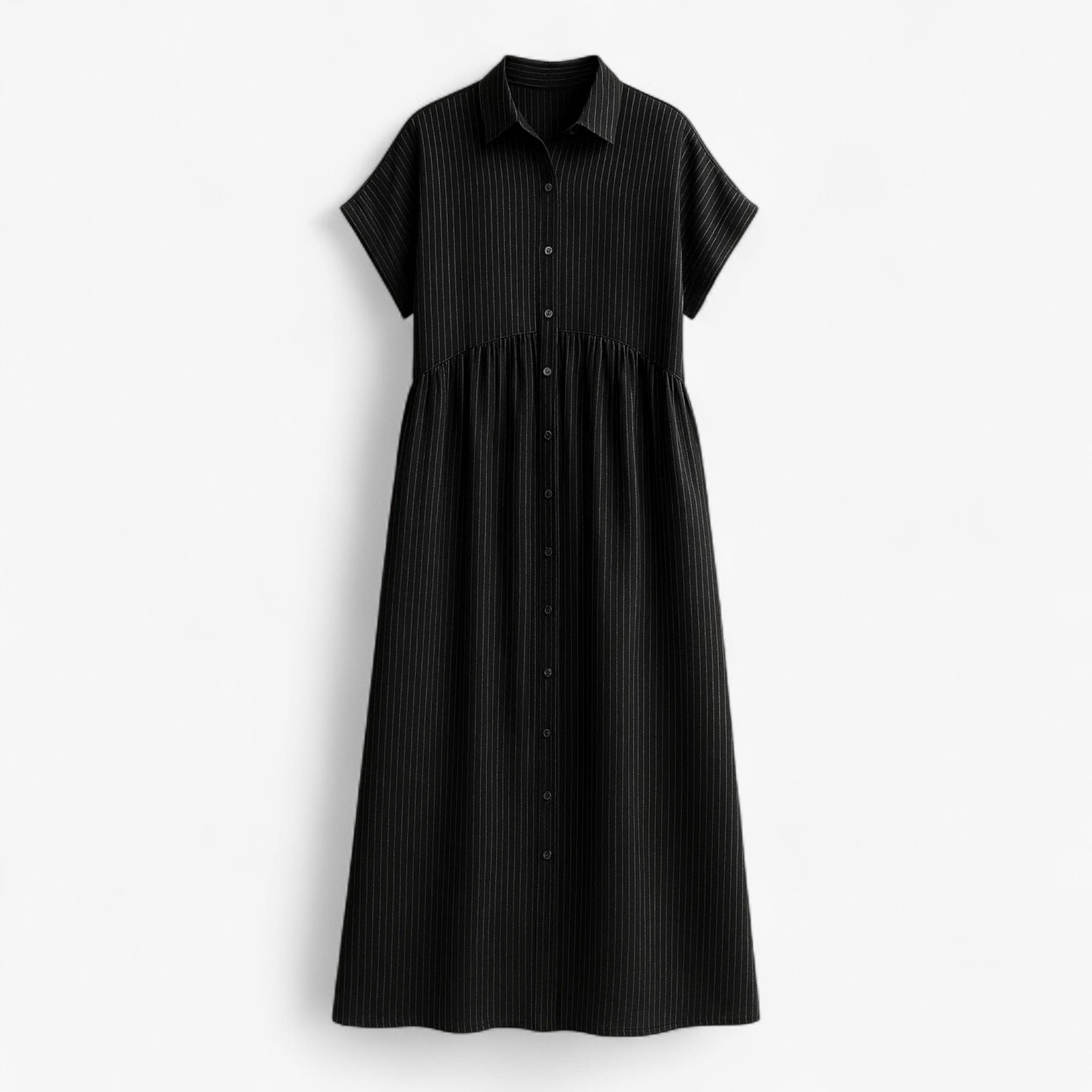 Freja | Leggera e Leggera Vestito Estivo da Donna – Comfort nel Design Scandinavo - Zwart - ademende stof casual jurk comfortabele jurk lichte jurk zomerjurk - Concept Palermo