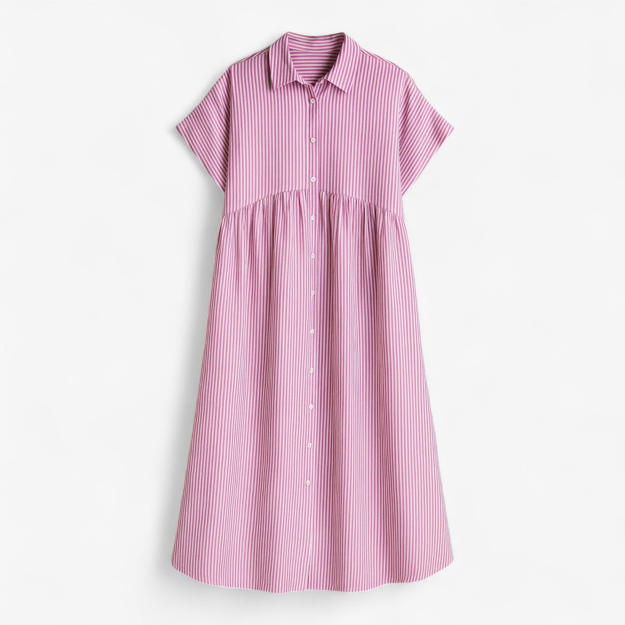 Freja | Leggera e Leggera Vestito Estivo da Donna – Comfort nel Design Scandinavo - Roze - ademende stof casual jurk comfortabele jurk lichte jurk zomerjurk - Concept Palermo