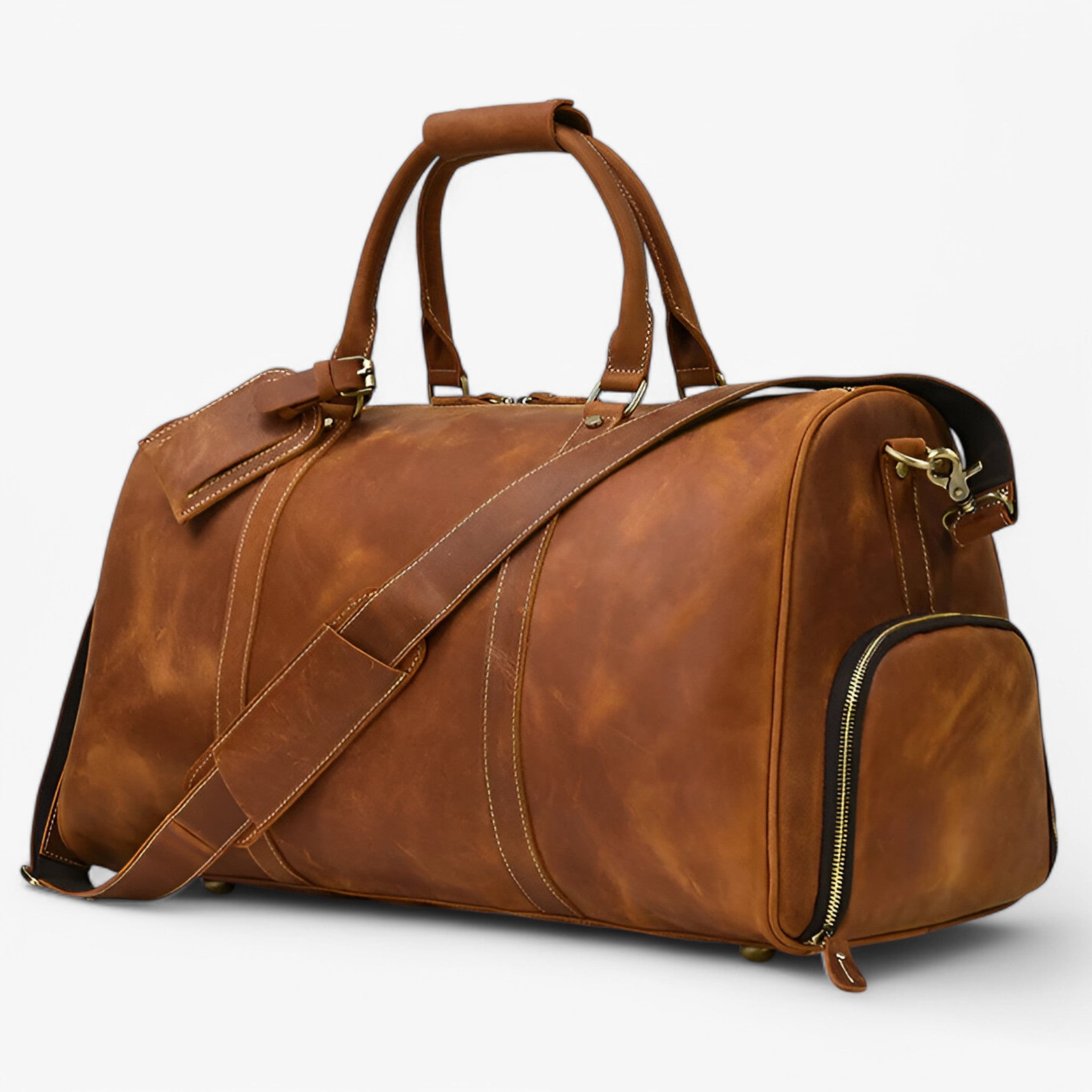 Lorenzo | Elegante Borsa da Viaggio in Pelle - - - Concept Palermo