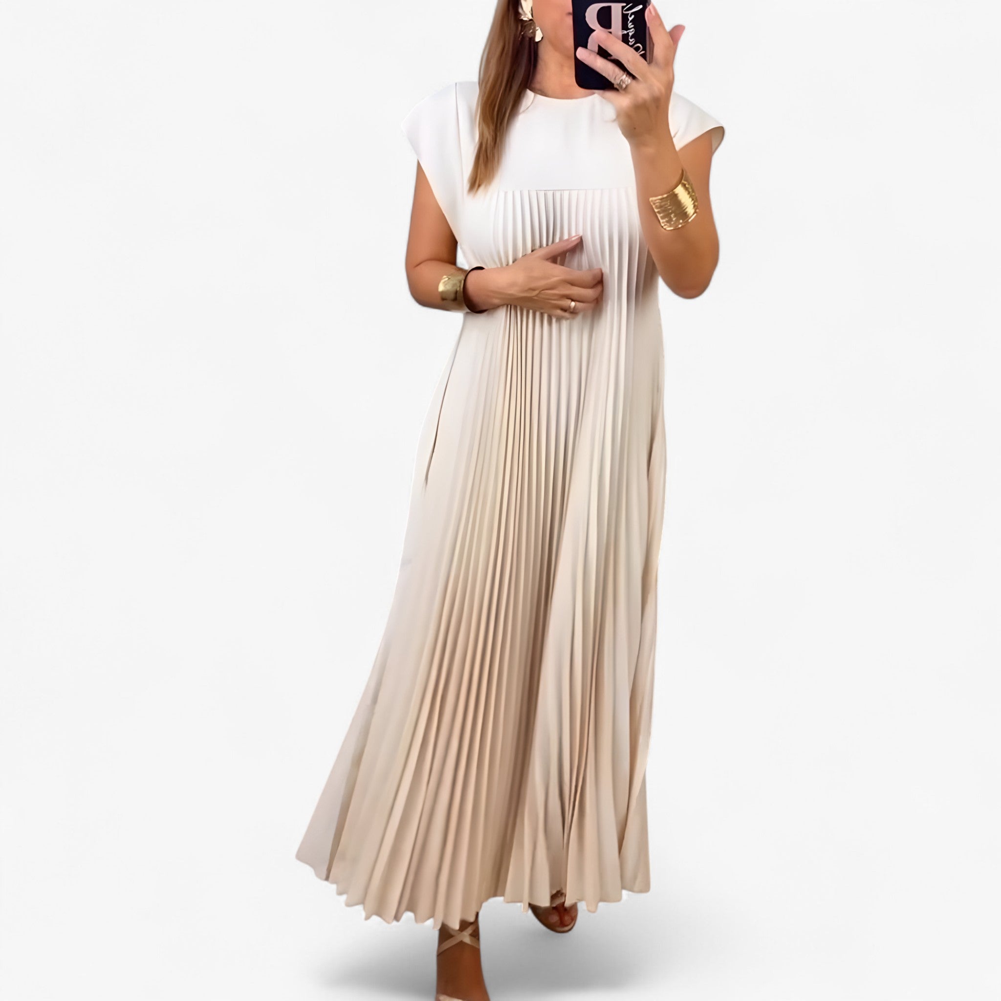 Aduana | Vestito Senza Maniche con Pieghe Eleganti - - - Concept Palermo
