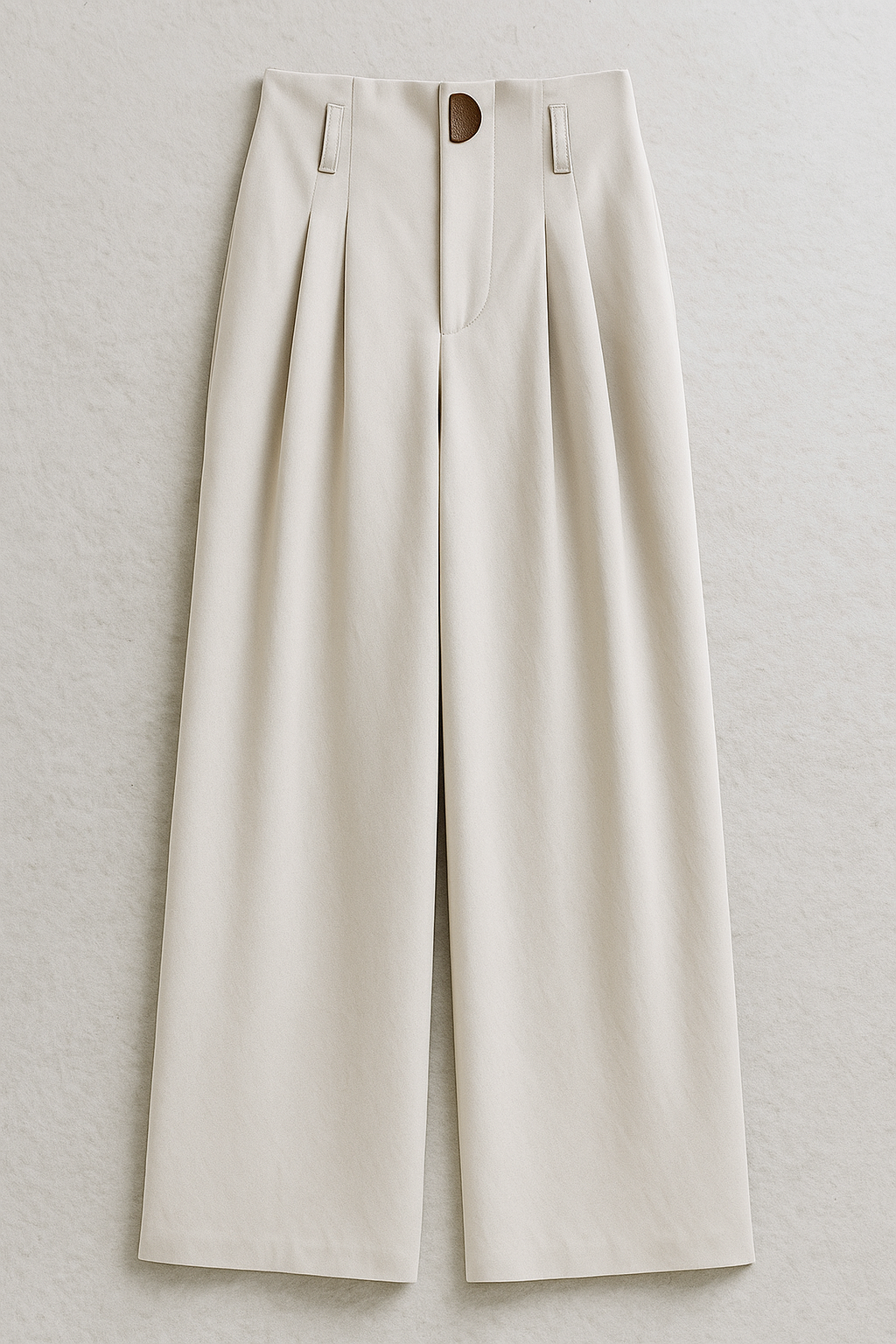 Lana | Pantaloni femminili a vita alta con pieghe - Beige - fashion modern women's fashion WOMEN womens fashion - Concept Palermo