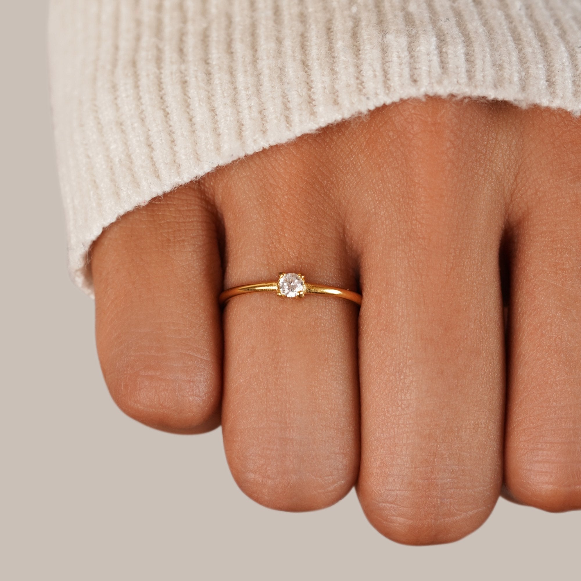 Anello in oro 18K con pietra del mese di nascita - - August23 AV7 AV7+W AV7+W+AUG23 AV7+W+AUG23+SEP23 EverydayEssential EverydayEssentials gold HYPOALLERGENIC New New Arrivals Ring Stainless - Concept Palermo