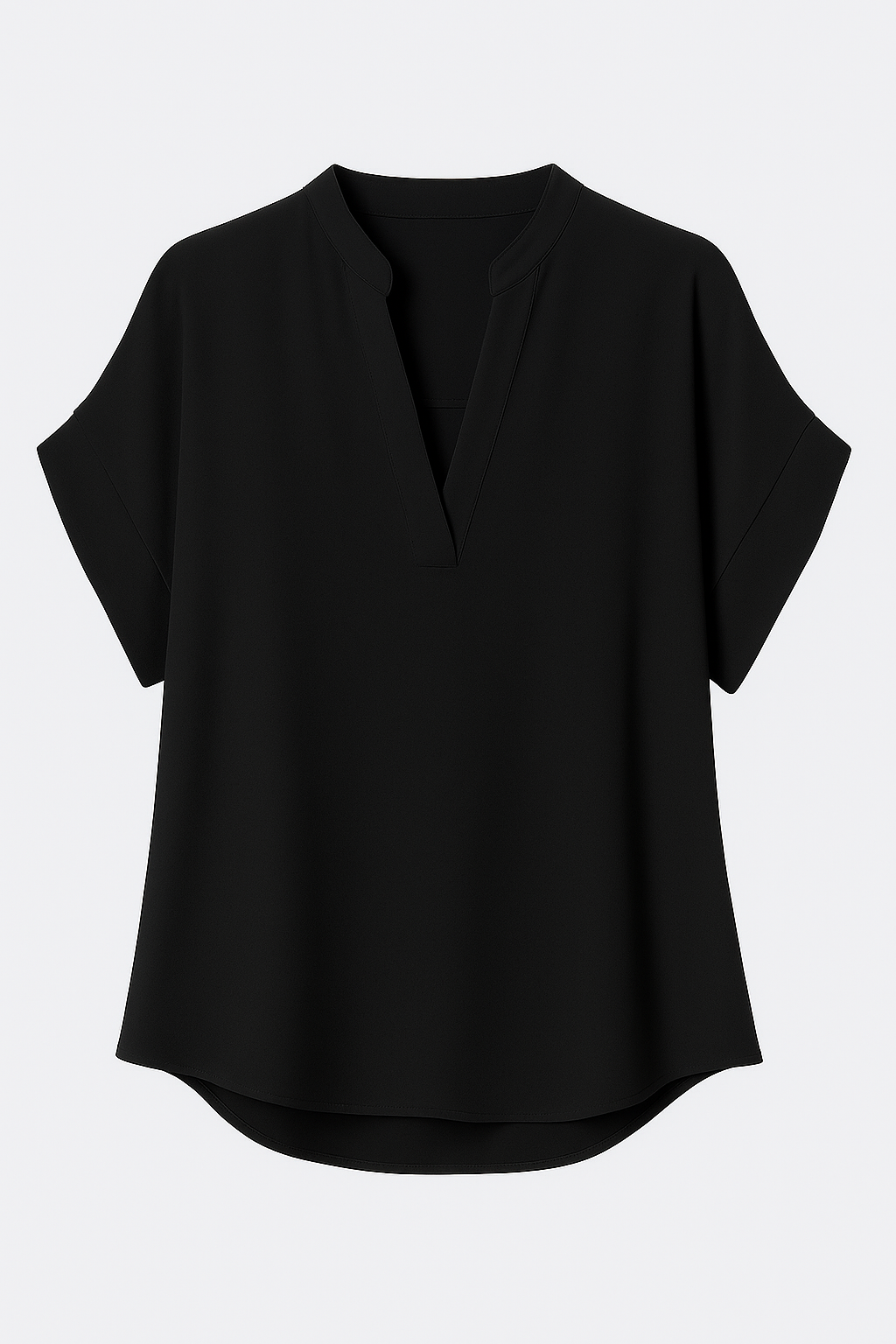 Ysoria | Blusa estiva con scollo a V - Nero - Blouse fashion Tops women - Concept Palermo