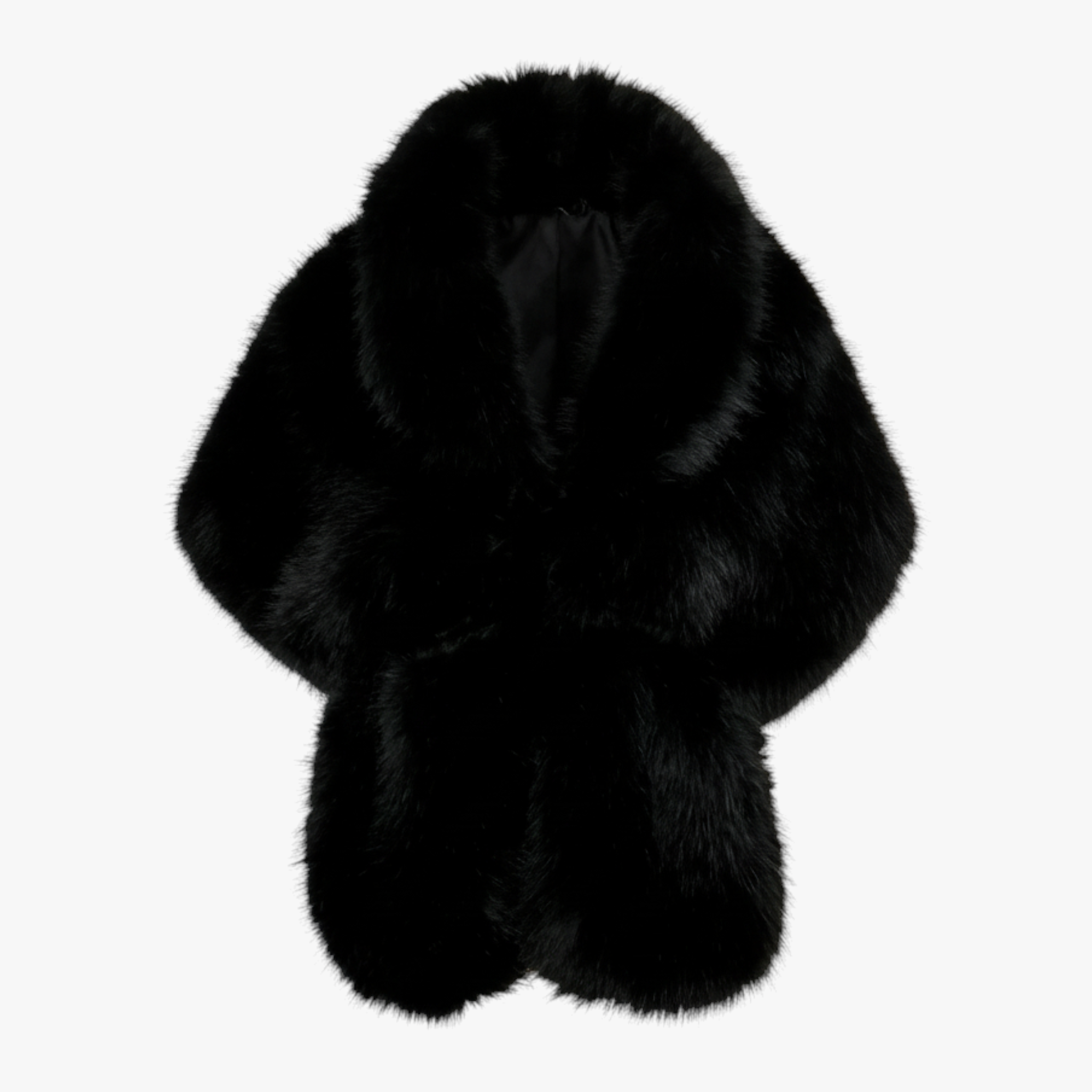 Amanda | Sciarpa Donna Elegante in Pelliccia - Nero - accessori moda calore donne eleganza fashion inverno lusso pelliccia sciarpa sciarpa di pelliccia - Concept Palermo
