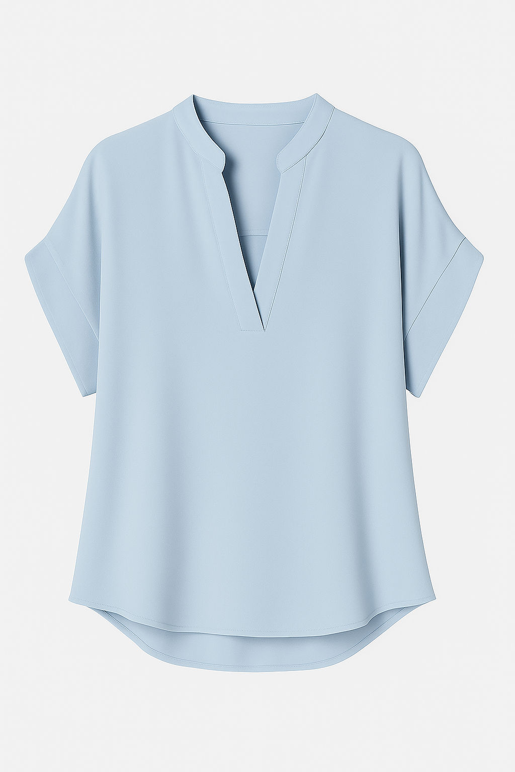 Ysoria | Blusa estiva con scollo a V - Blu - Blouse fashion Tops women - Concept Palermo