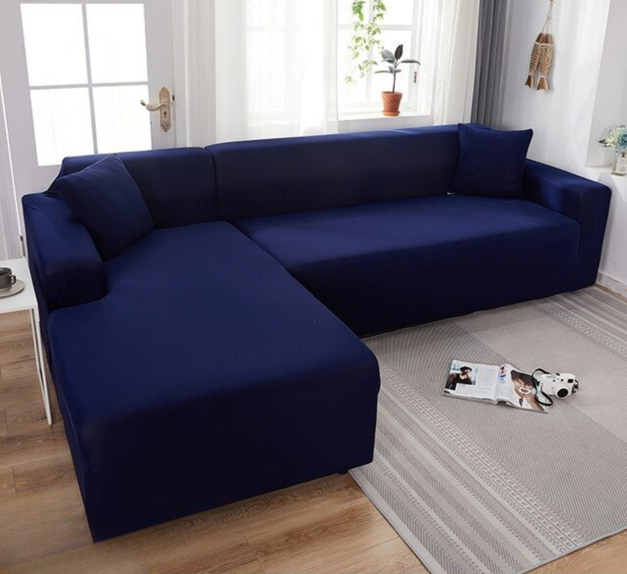 SofCove - Copridivano lavabile | prolunga la durata, idrorepellente, elastico - Blu navy - cover elastic band Sofa Sofa cover Washable cover - Concept Palermo