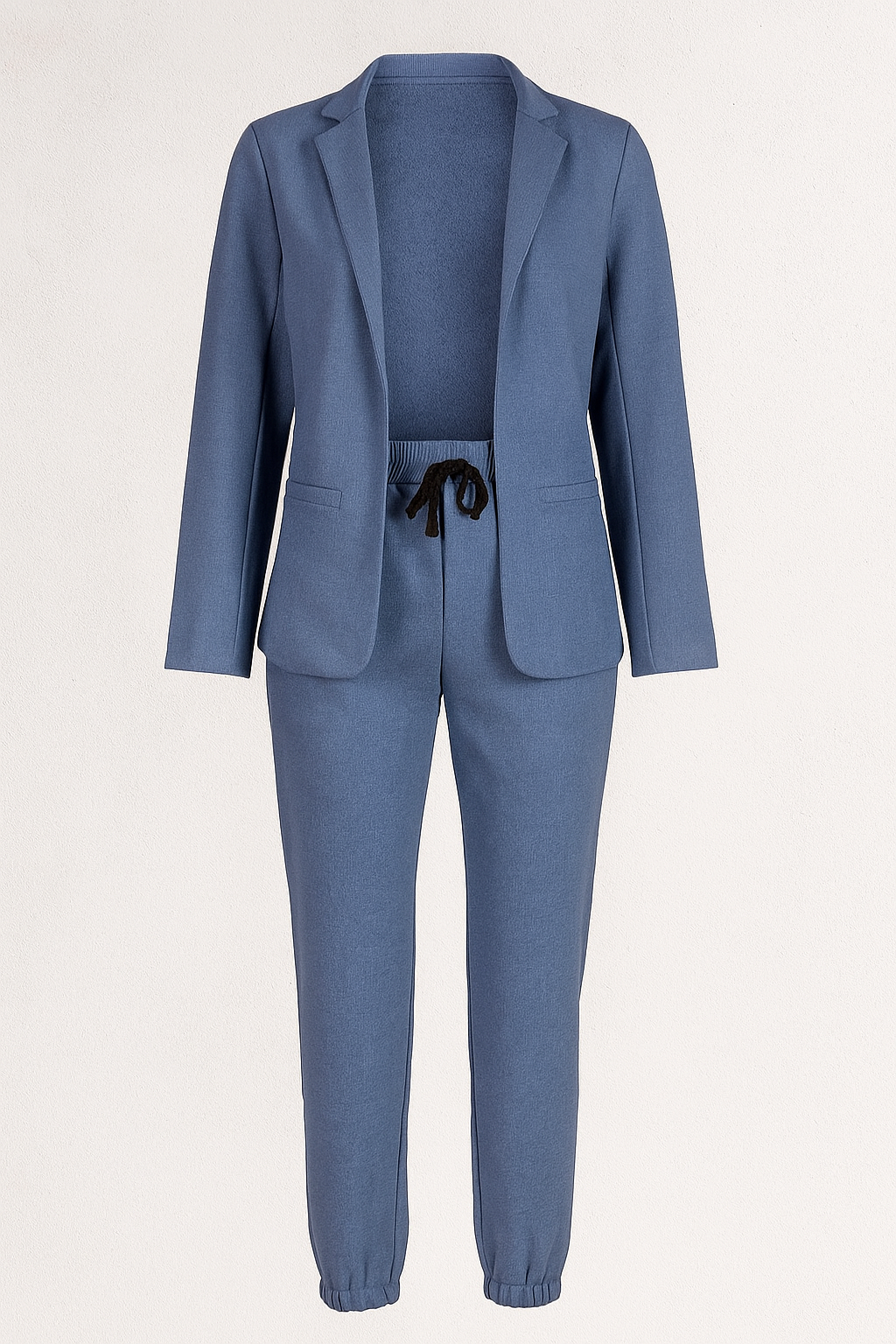 Amelie | Set da donna blazer con pantaloni jogger - Blå - fashion Pants women set blazer women - Concept Palermo