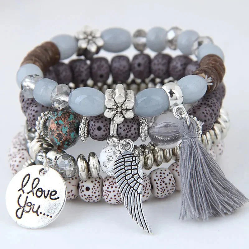 Bracciali avvolgenti con perline charme bohemien - - BRACELET FOR WOMEN BRACELETS bracelets for women - Concept Palermo