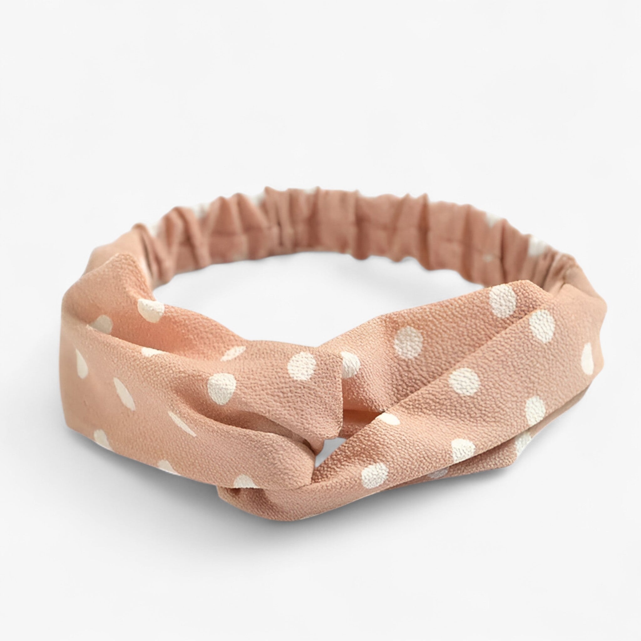 Fascia con stampa bohemien Bandana vintage - Puntini rosa - headband - Concept Palermo