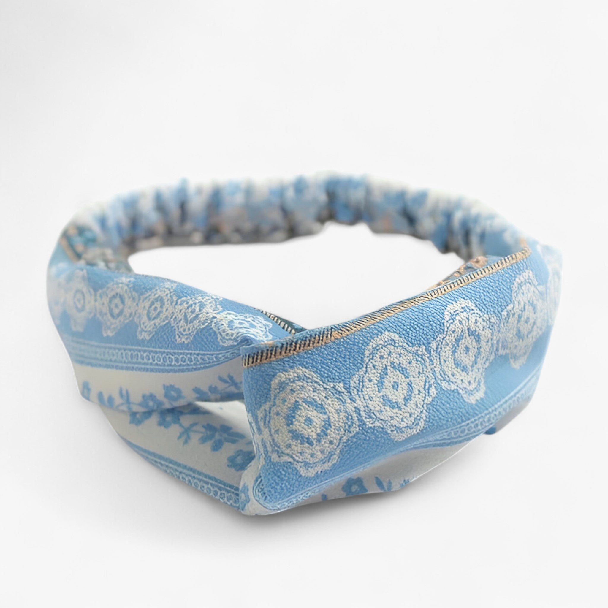 Fascia con stampa bohemien Bandana vintage - Azzurro - headband - Concept Palermo