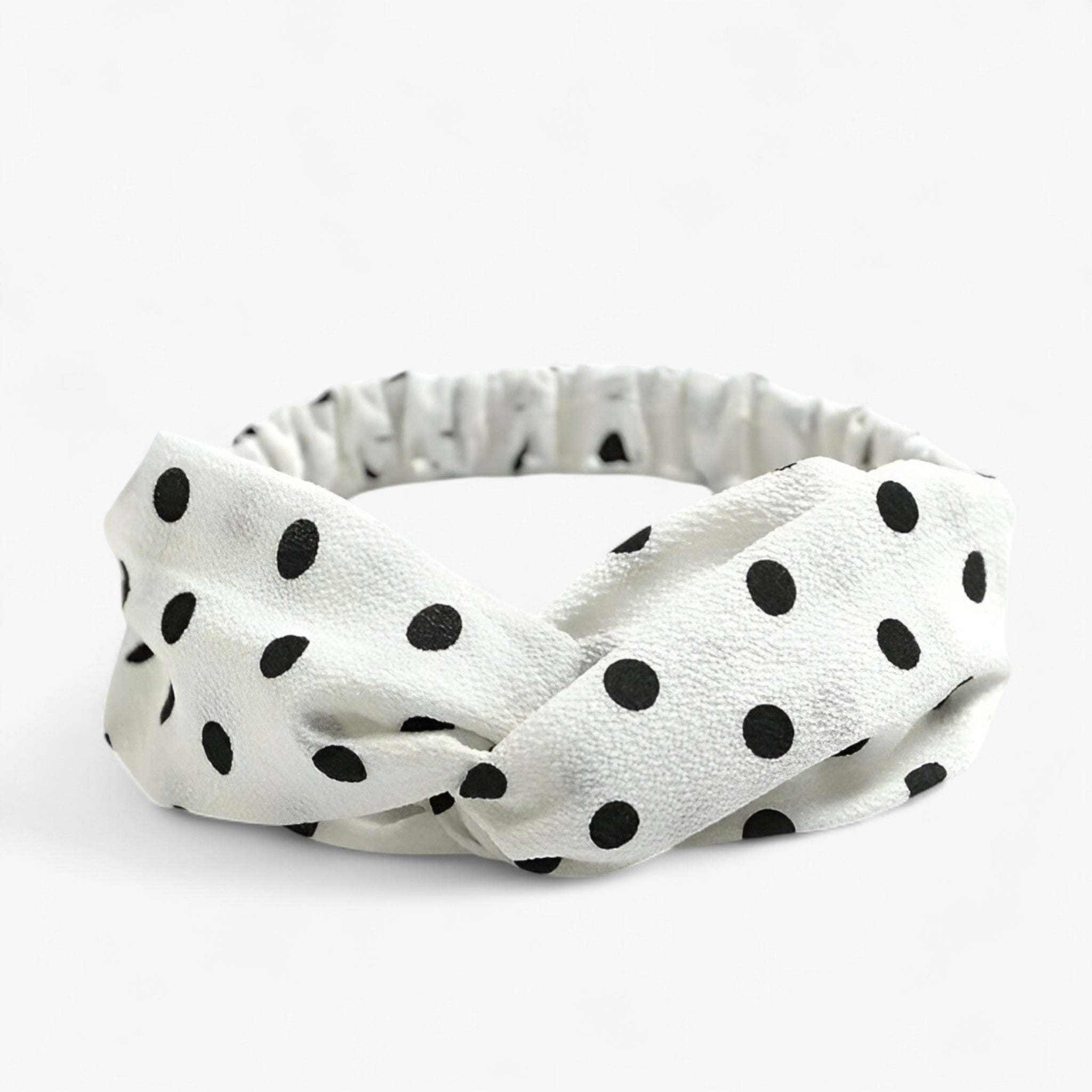 Fascia con stampa bohemien Bandana vintage - Punti bianchi - headband - Concept Palermo