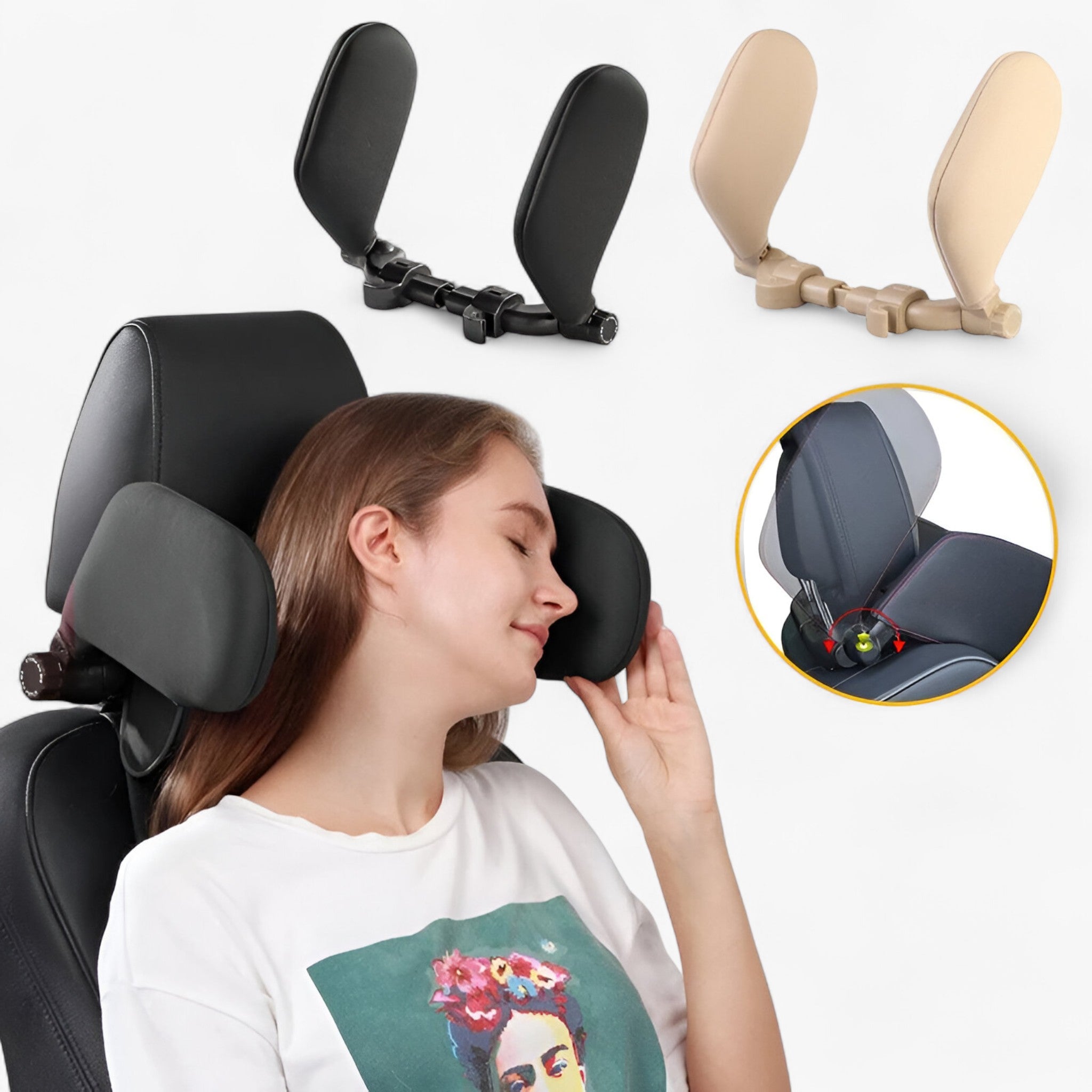 Car Pillow® | Dormire in auto non è mai stato così comodo! - - car pillow car seat pillow - Concept Palermo