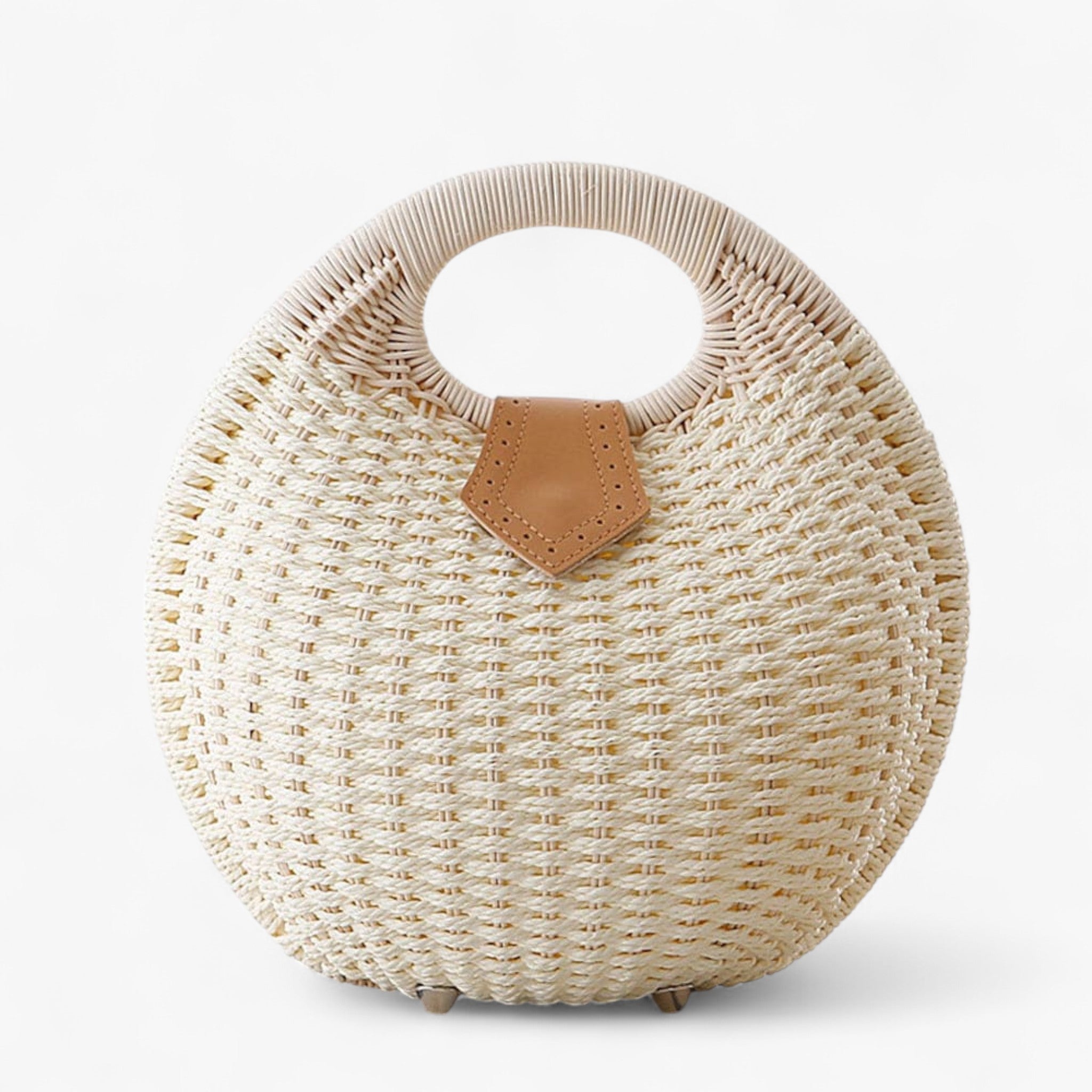 Charlotte | Borsa in rattan - Bianco - Bags handbags rattan bags Tassen women bags Women's handbags - Concept Palermo
