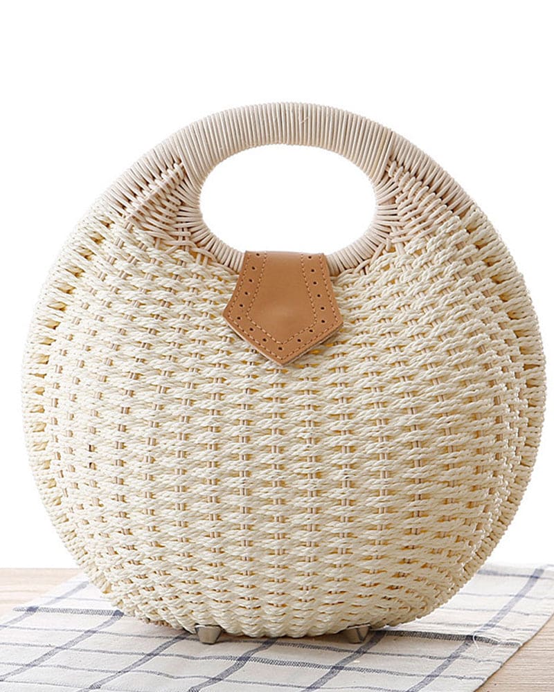 Charlotte | Borsa in rattan - Bianco - Bags handbags rattan bags Tassen women bags Women's handbags - Concept Palermo