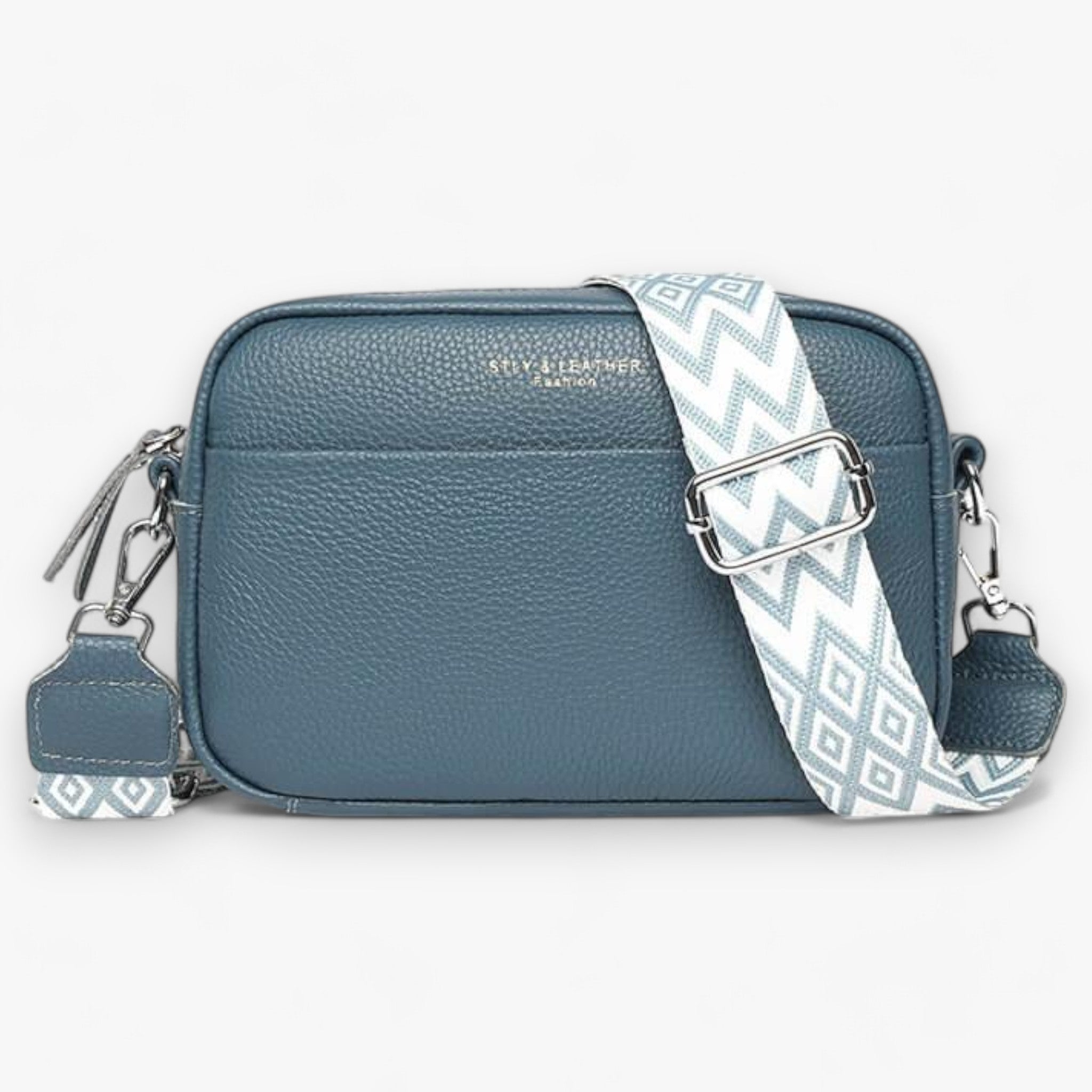 Crossbody Bag™ - Borsa da donna in pelle - Blu - ac Old (Google) old_google - Concept Palermo