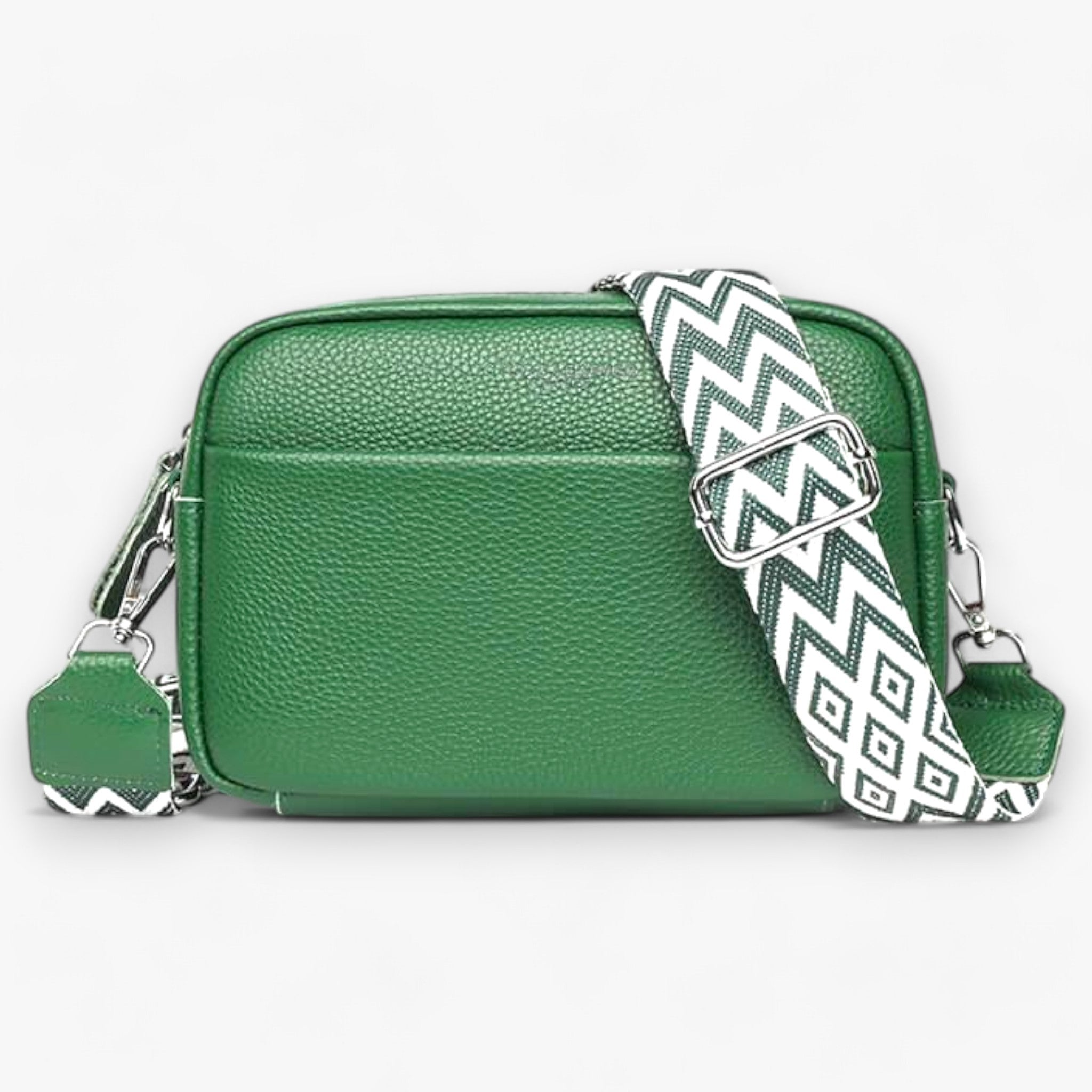 Crossbody Bag™ - Borsa da donna in pelle - Verde - ac Old (Google) old_google - Concept Palermo
