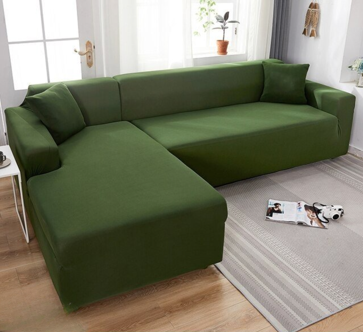 SofCove - Copridivano lavabile | prolunga la durata, idrorepellente, elastico - verde - cover elastic band Sofa Sofa cover Washable cover - Concept Palermo