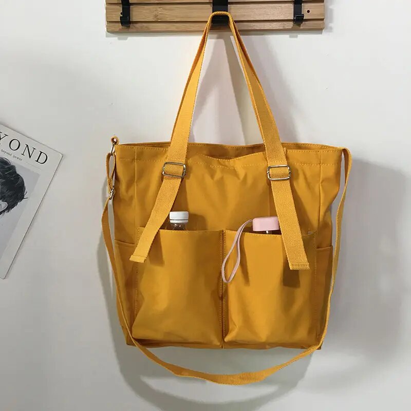 Aurelia - Borsa di tela grande impermeabile - Giallo - Bags canvas bag handbags Shoulder Bags tote bag tote bags women bags Women's handbags - Concept Palermo