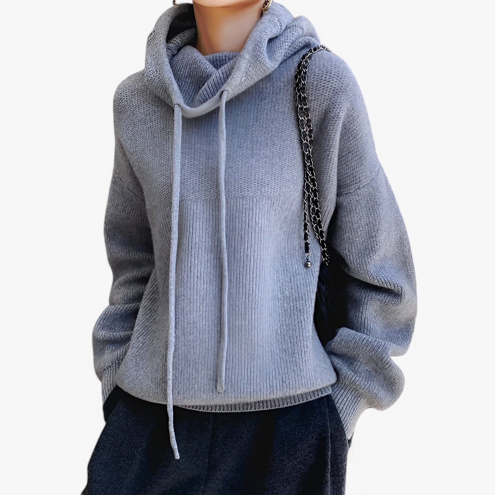 Irene | Maglione a collo alto - Elegante e accogliente - Grigio - Bestverkocht Dames Sale Tops - Concept Palermo