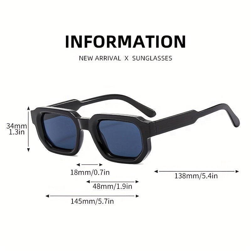 1pc occhiali da sole retro nuovi con montatura quadrata per uomini - - Fashion Sunglasses Sunglasses - Concept Palermo