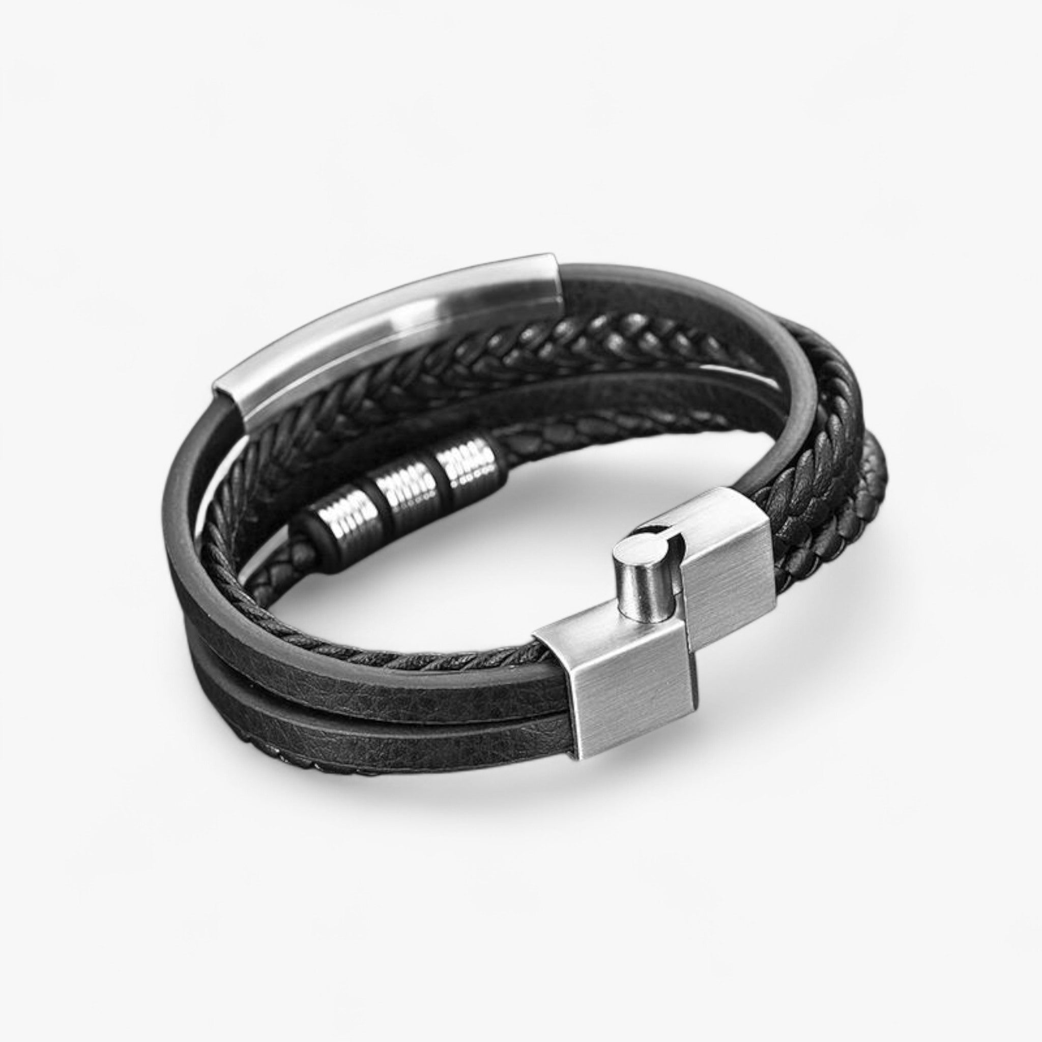 Bracciale multistrato intrecciato per uomo - - Bracelet bracelet for men - Concept Palermo