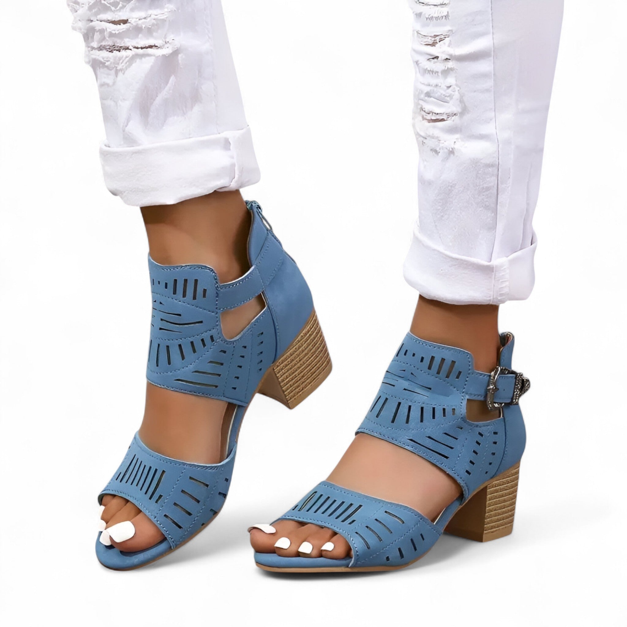 Sloane | Sandali in Velluto - Apparenza Elegante e Confortevole