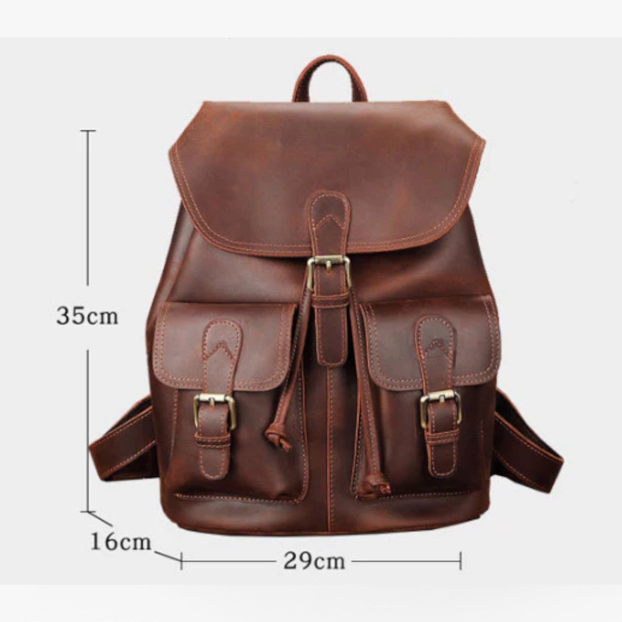 Leonardo | Zaino in Pelle Premium - - - Concept Palermo