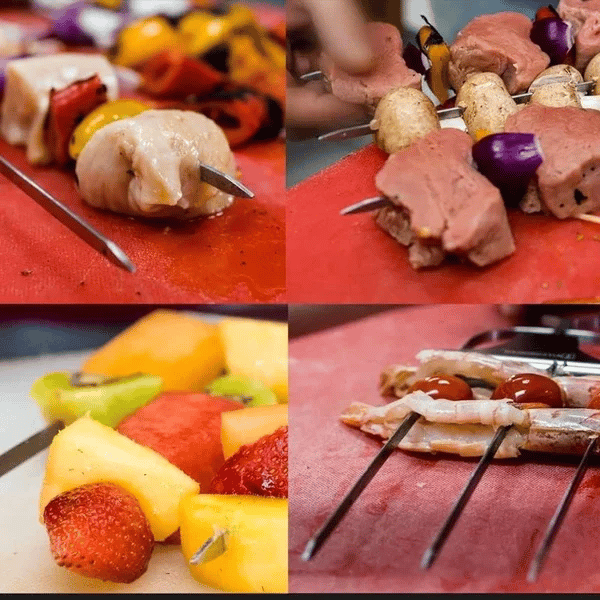 SkewGril | Spiedini da grill a 3 vie | Acciaio inossidabile - - 3-way skewers grill skewers grilling stick Skewers skewers stick - Concept Palermo