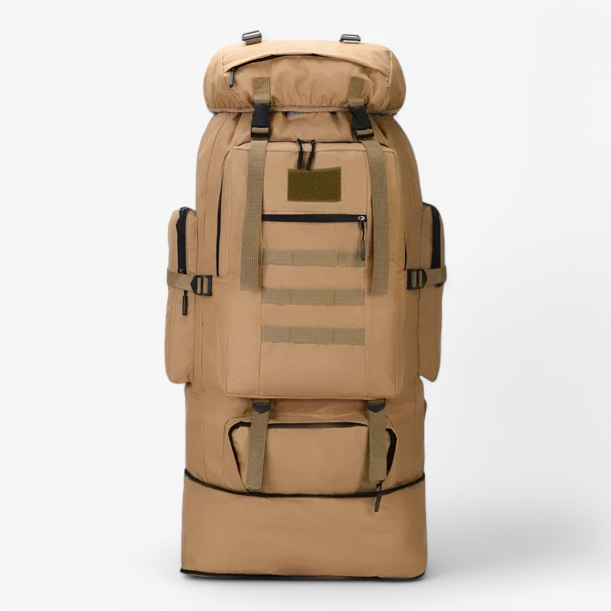 Grande Zaino Tattico 80L/100L – Resistente all'acqua e durevole - Khaki - Backpacks hiking backpacks - Concept Palermo