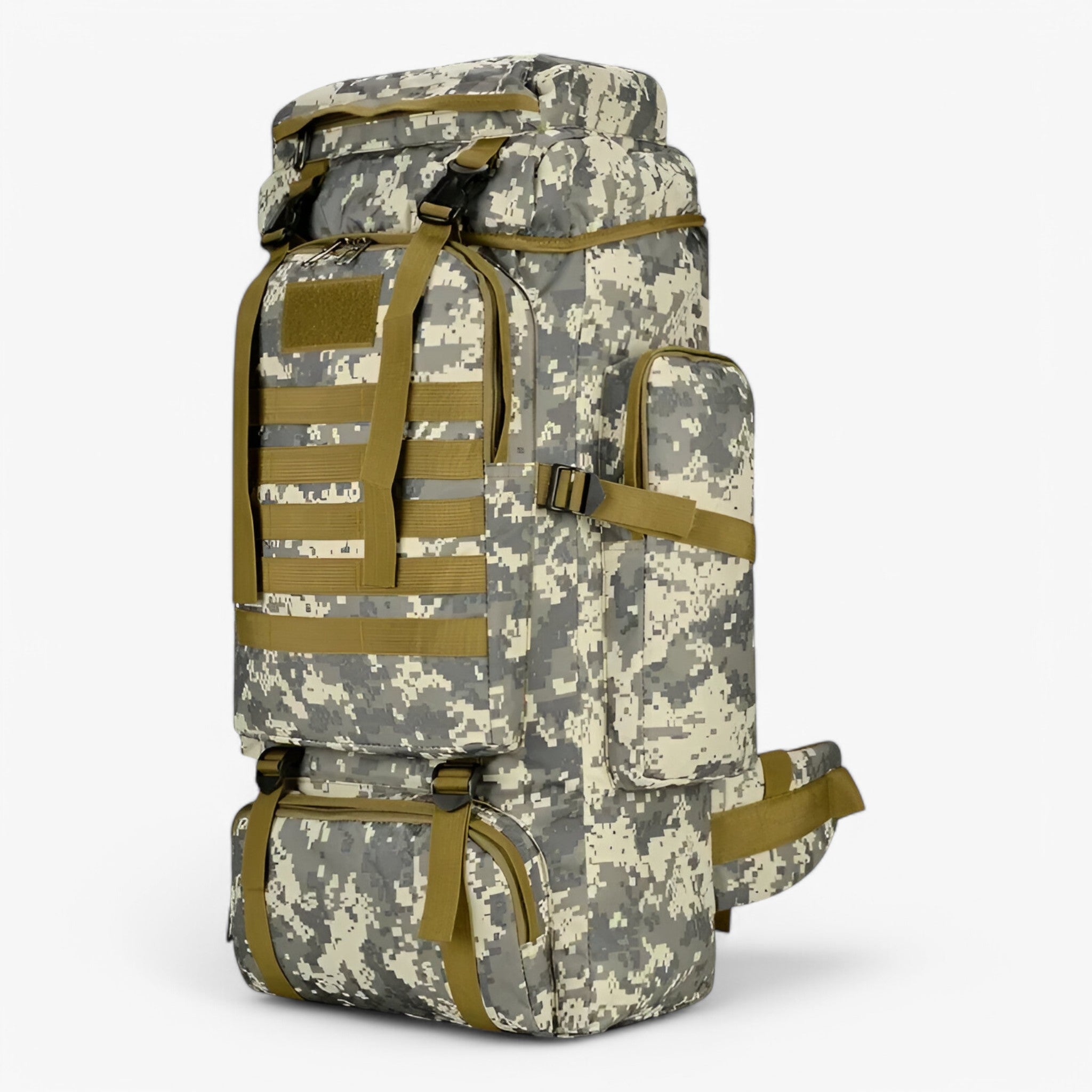 Grande Zaino Tattico 80L/100L – Resistente all'acqua e durevole - Verde mimetico - Backpacks hiking backpacks - Concept Palermo