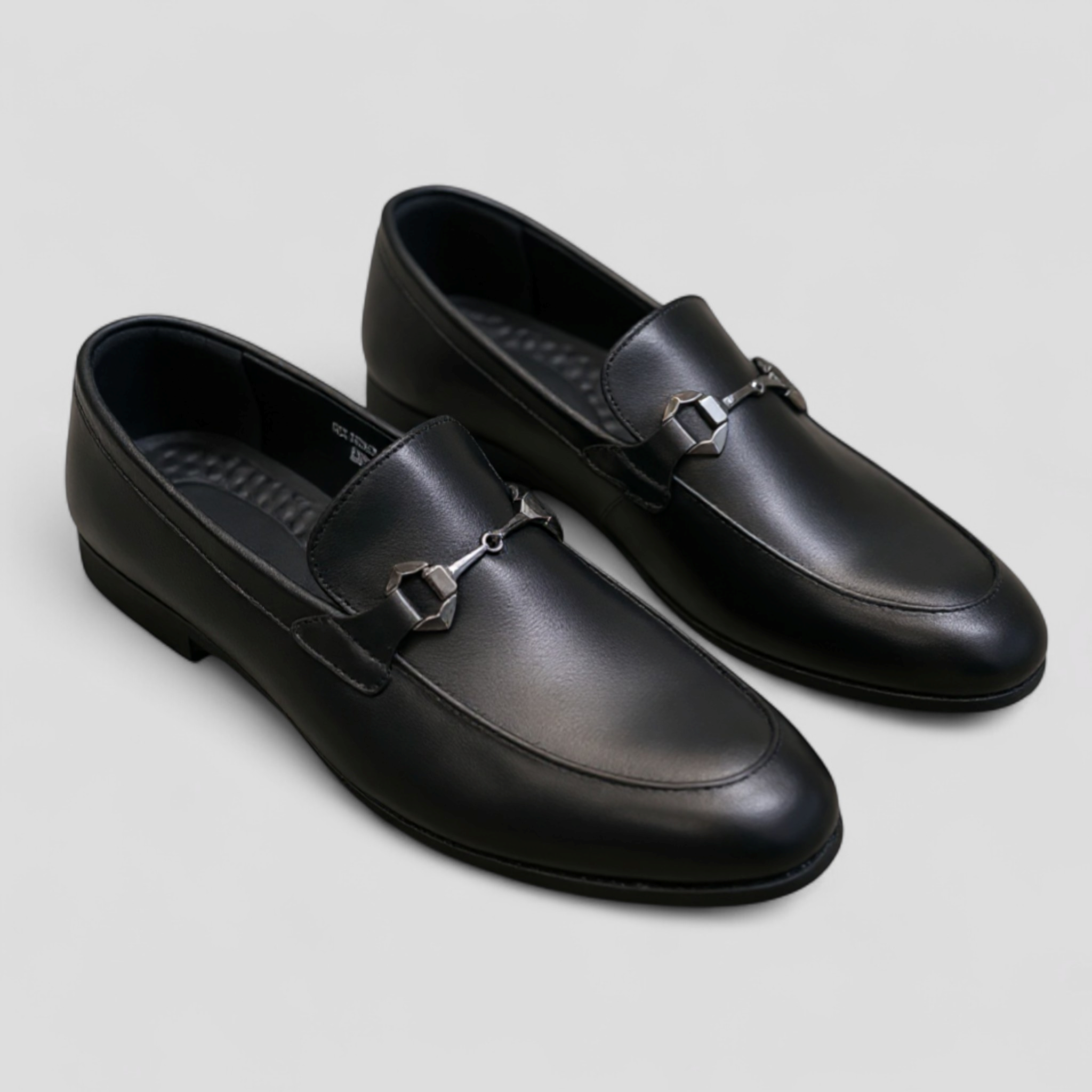 Gavin | Mocassini classici da uomo in pelle nera con fibbia decorativa - - Men's Shoes Shoes Shoes men - Concept Palermo