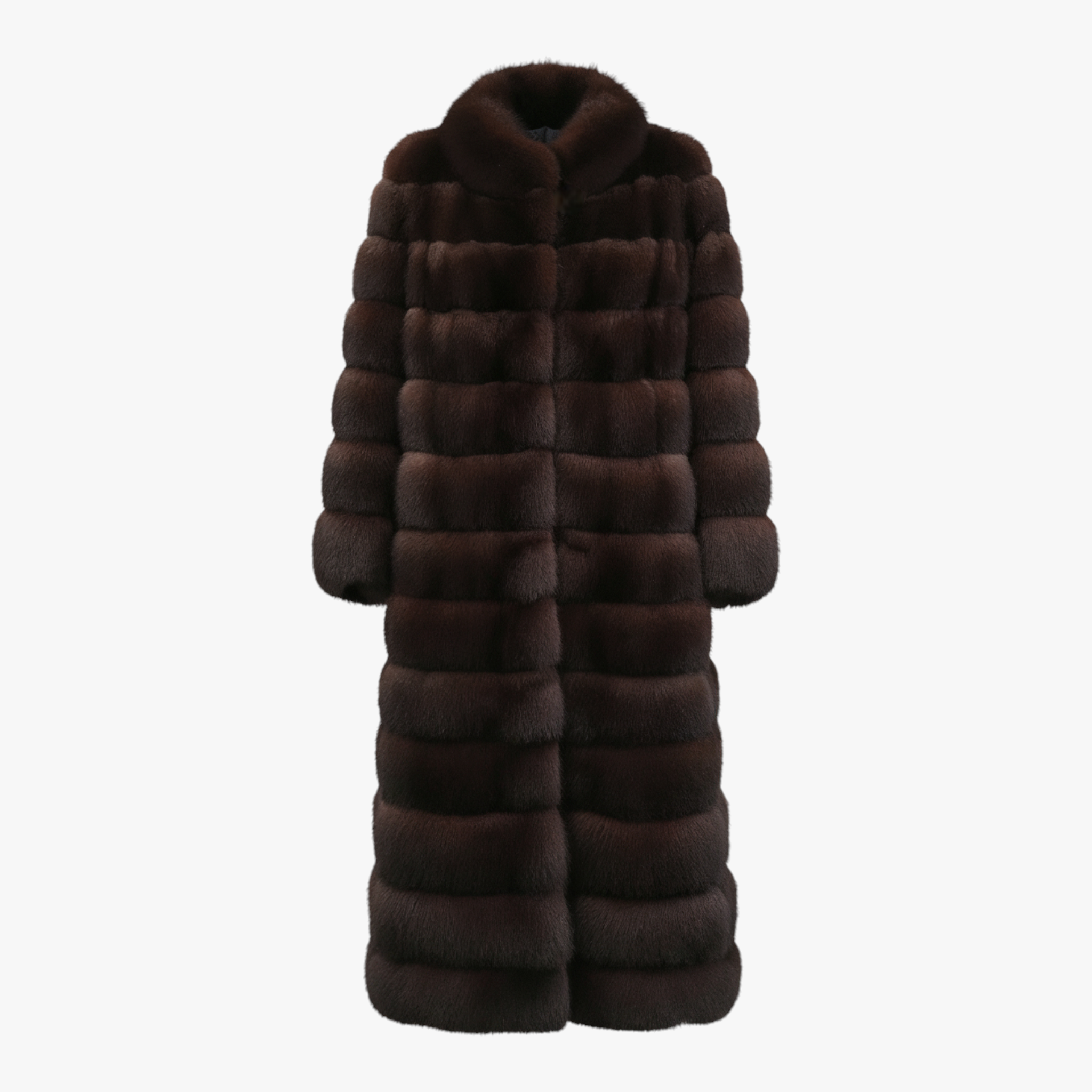 Ava | Cappotto Lungo Donna - Nero oro - abbigliamento donna autunno inverno cappotto caldo cappotto di lusso cappotto elegante cappotto lungo collo a scialle finta pelliccia moda chic soprabito - Concept Palermo