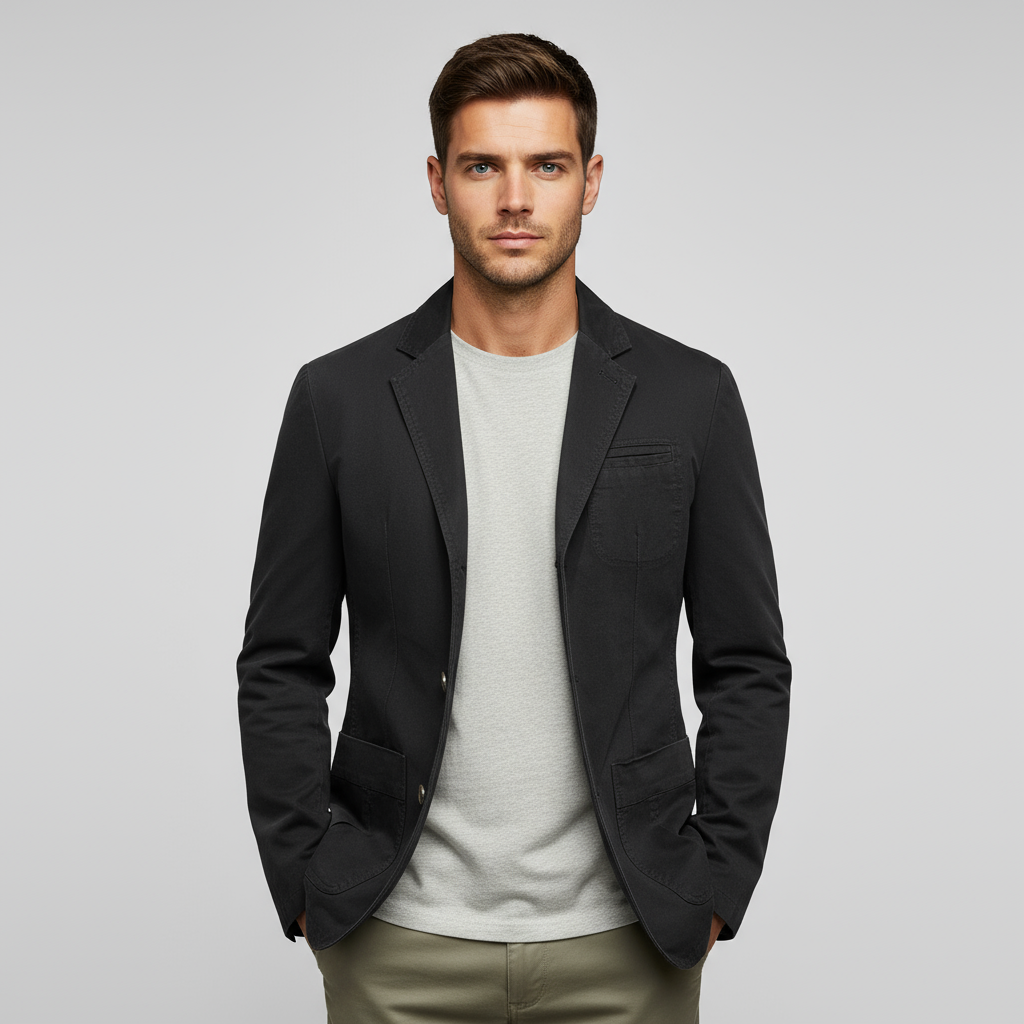 Ricardo | Giacca in cotone da uomo - Eleganza versatile per la primavera e l'autunno - - coat men coats Jackets & Coats - Concept Palermo