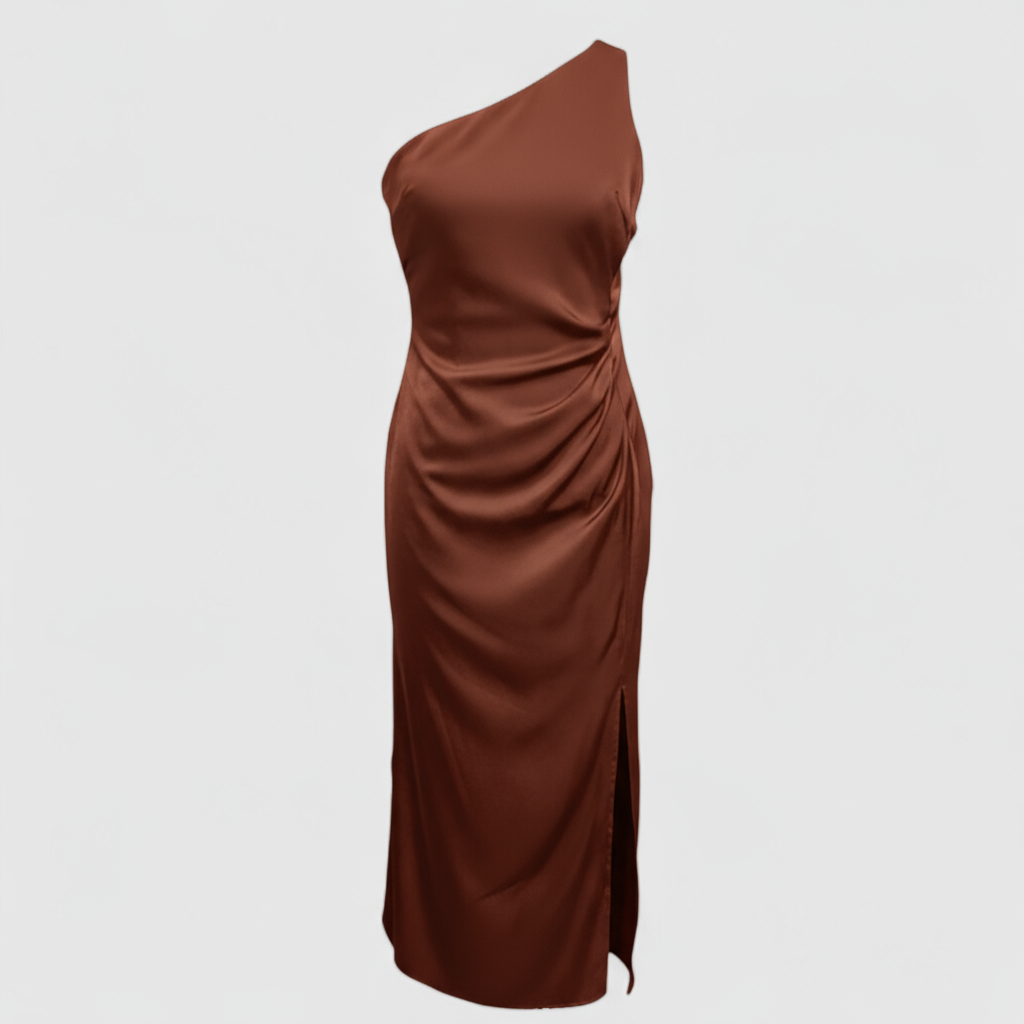 Elena – Abito maxi con effetto trendy e taglio che aderisce - marrone - casual dresses DRESS dresses Dresses & Jumpsuits female dress - Concept Palermo