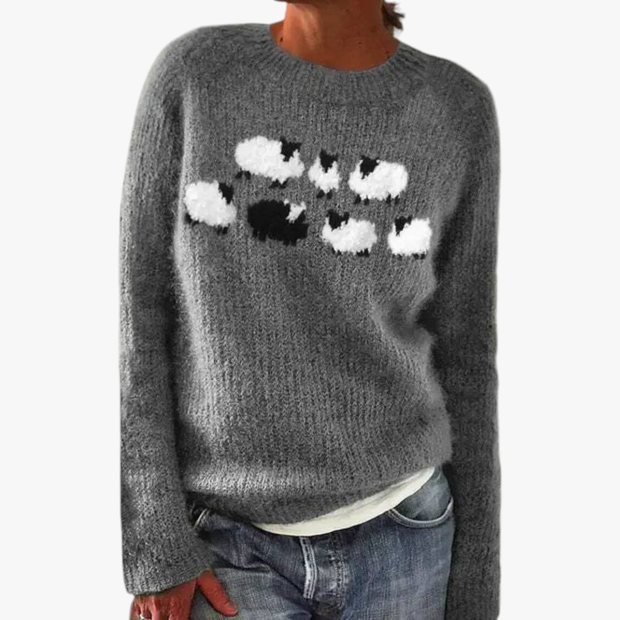 Poppy - Maglione Retrò Elegante e Confortevole per un Effetto Chic - - knitted sweaters P001 Retro sweaters sweater sweaters women cardigan women sweater - Concept Palermo