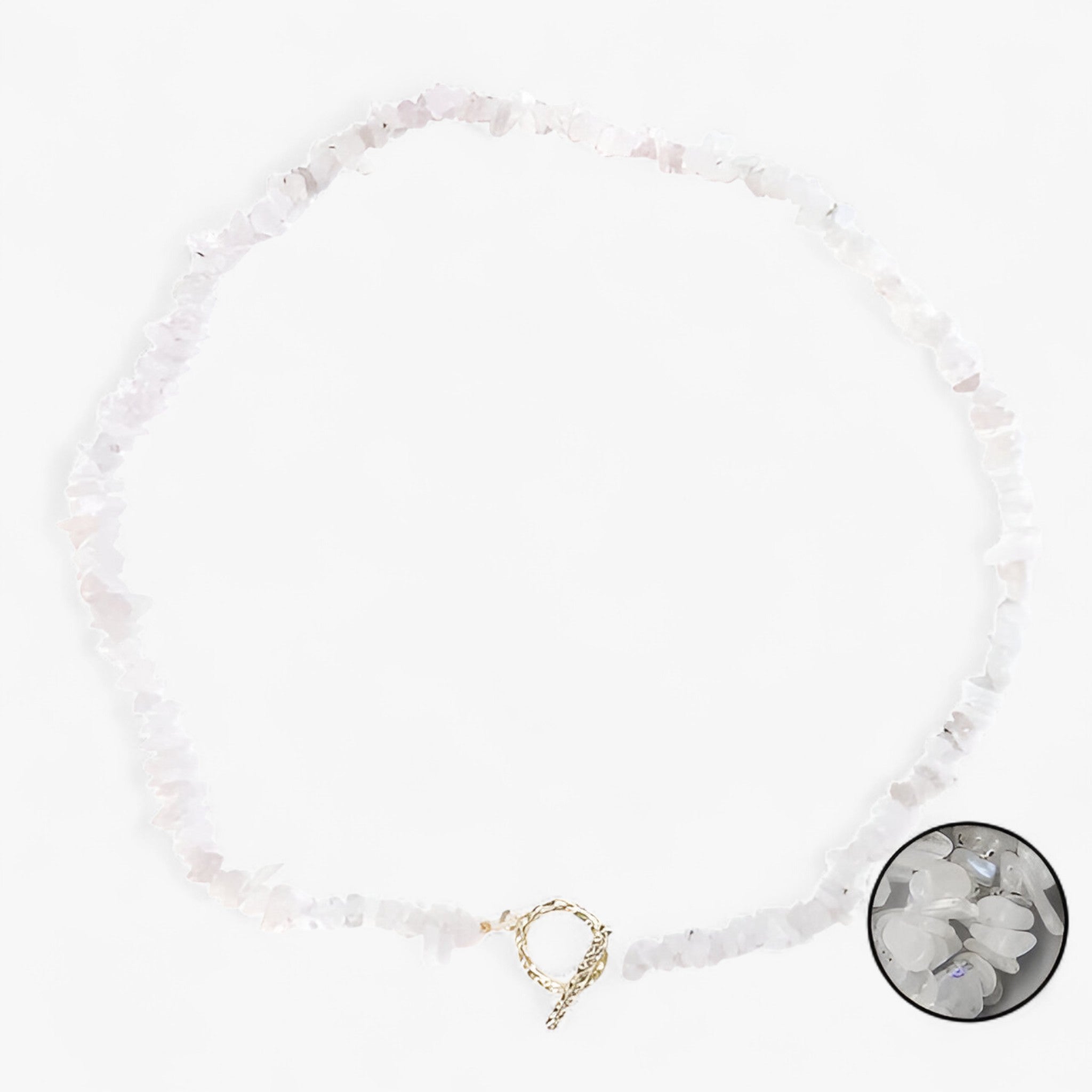 Collana di pietre semipreziose bohemien con pietra naturale e grani di pietra - Lapis Lunare - NECKLACES Necklaces for Women - Concept Palermo