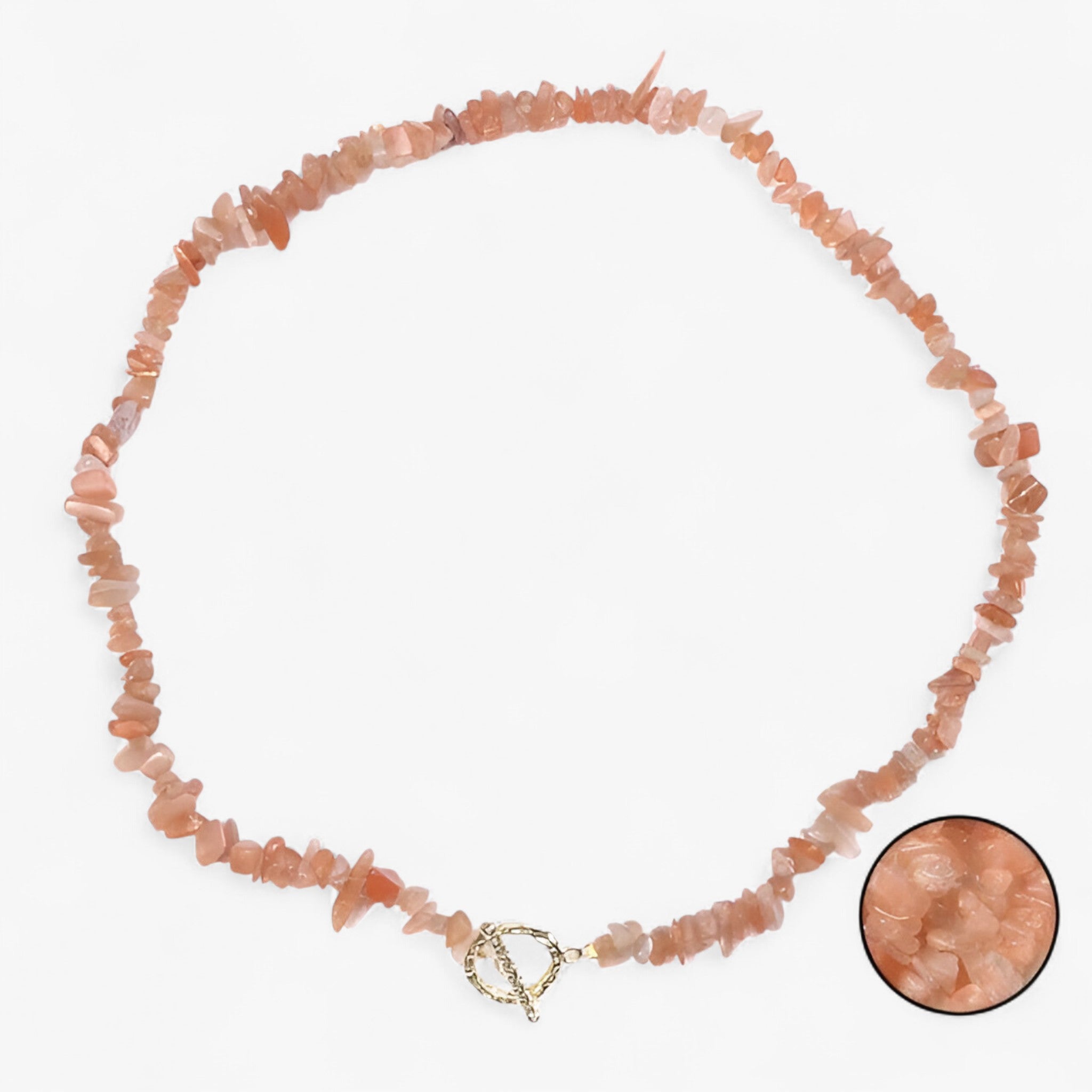 Collana di pietre semipreziose bohemien con pietra naturale e grani di pietra - Ammolite - NECKLACES Necklaces for Women - Concept Palermo