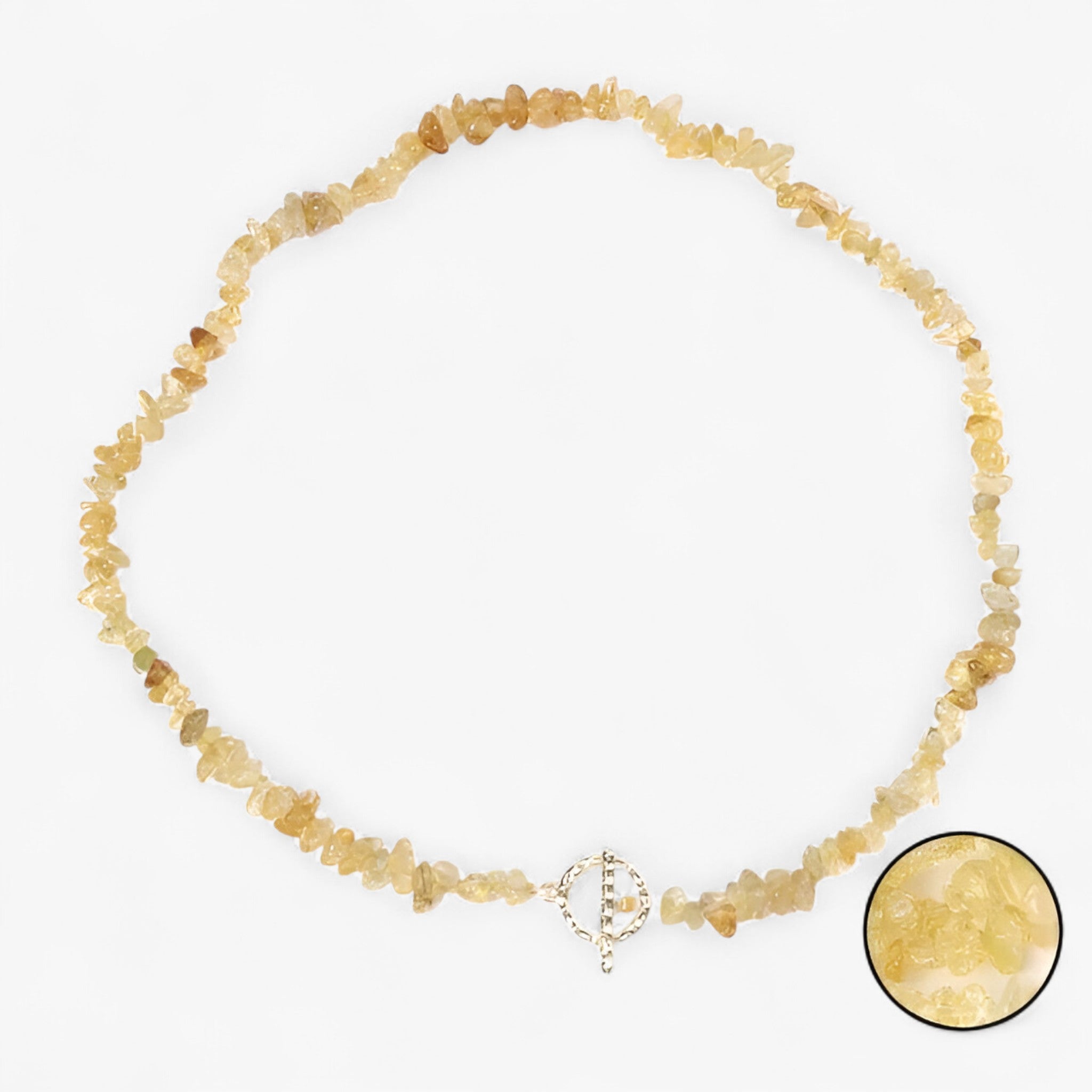 Collana di pietre semipreziose bohemien con pietra naturale e grani di pietra - Citrino - NECKLACES Necklaces for Women - Concept Palermo
