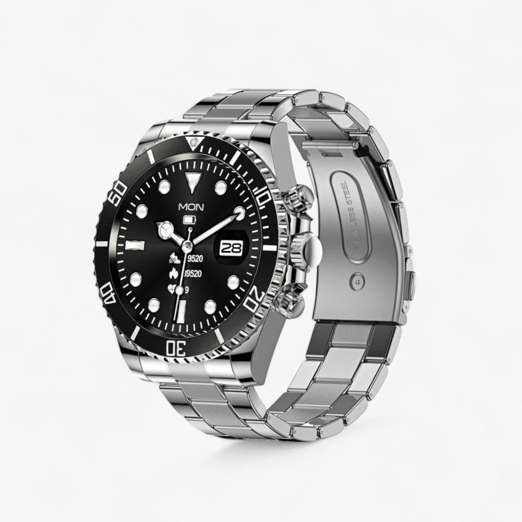 Hulk™ Smartwatch - Elegante con Monitoraggio del Frequenza Cardiaca - Nero - Smart Watches watches wistwatches - Concept Palermo