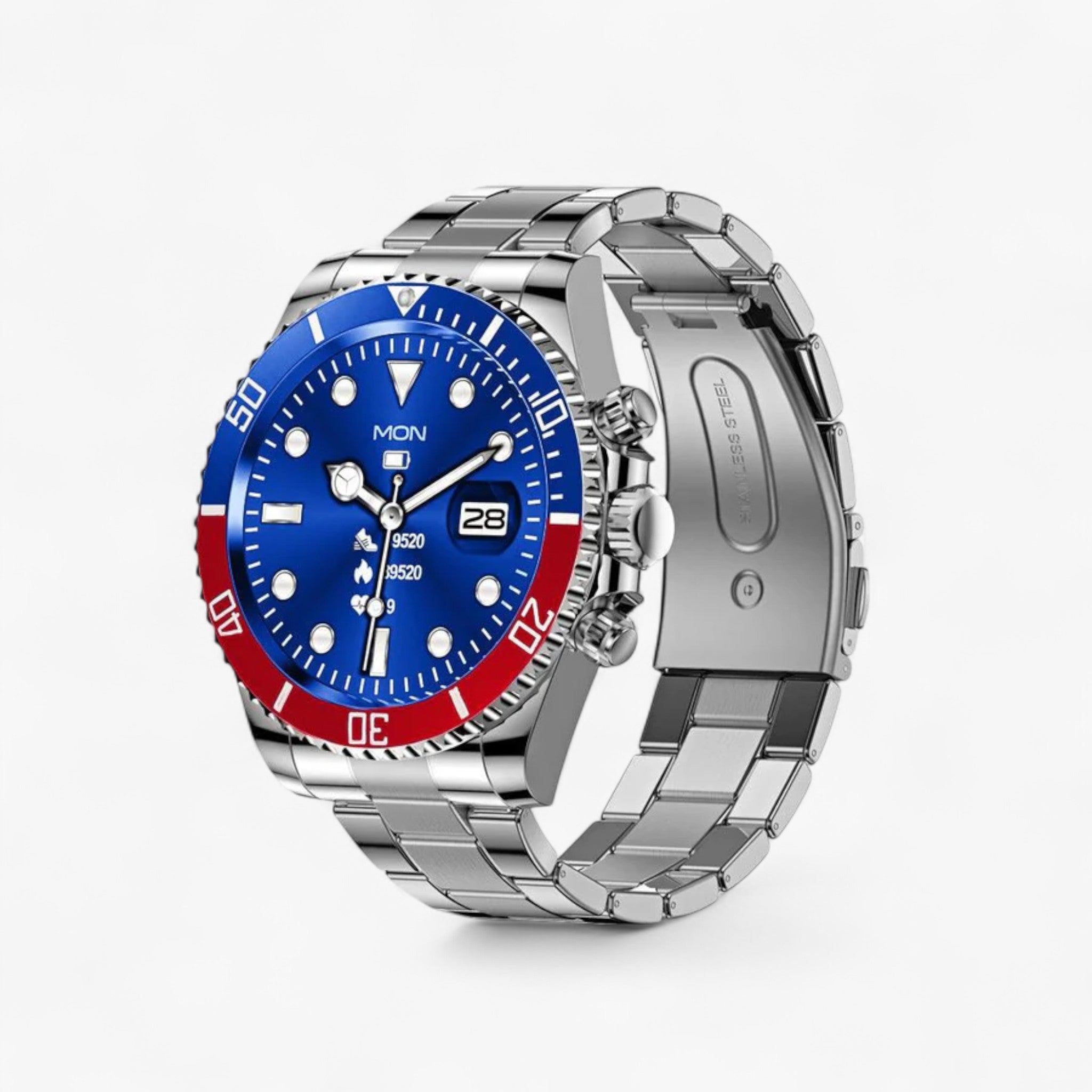 Hulk™ Smartwatch - Elegante con Monitoraggio del Frequenza Cardiaca - Blu Rosso - Smart Watches watches wistwatches - Concept Palermo