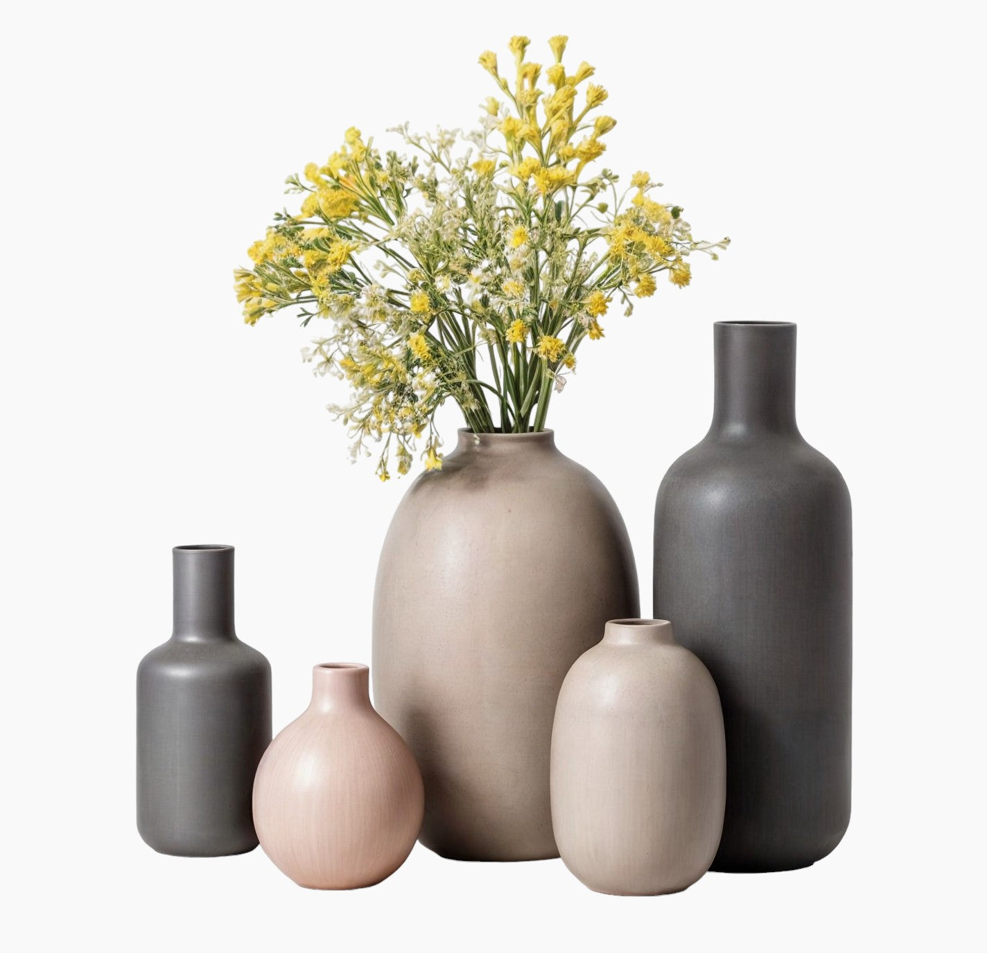 Collezione di Vasi in Ceramica Multi-Colore Elegante | Aggiorna la Tua Casa con un Design Minimalista Elegante - - Ceramics Decor Kitchen Vases - Concept Palermo