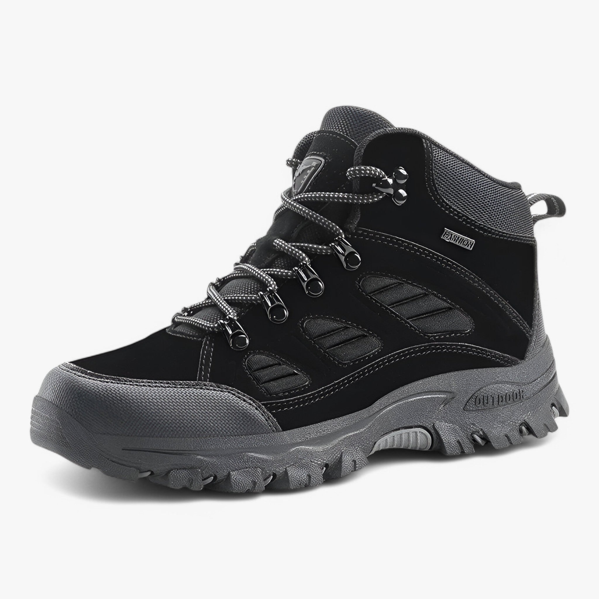 Scarpe da trekking con suola esterna antiscivolo - Nero - hiking boots hiking shoes - Concept Palermo